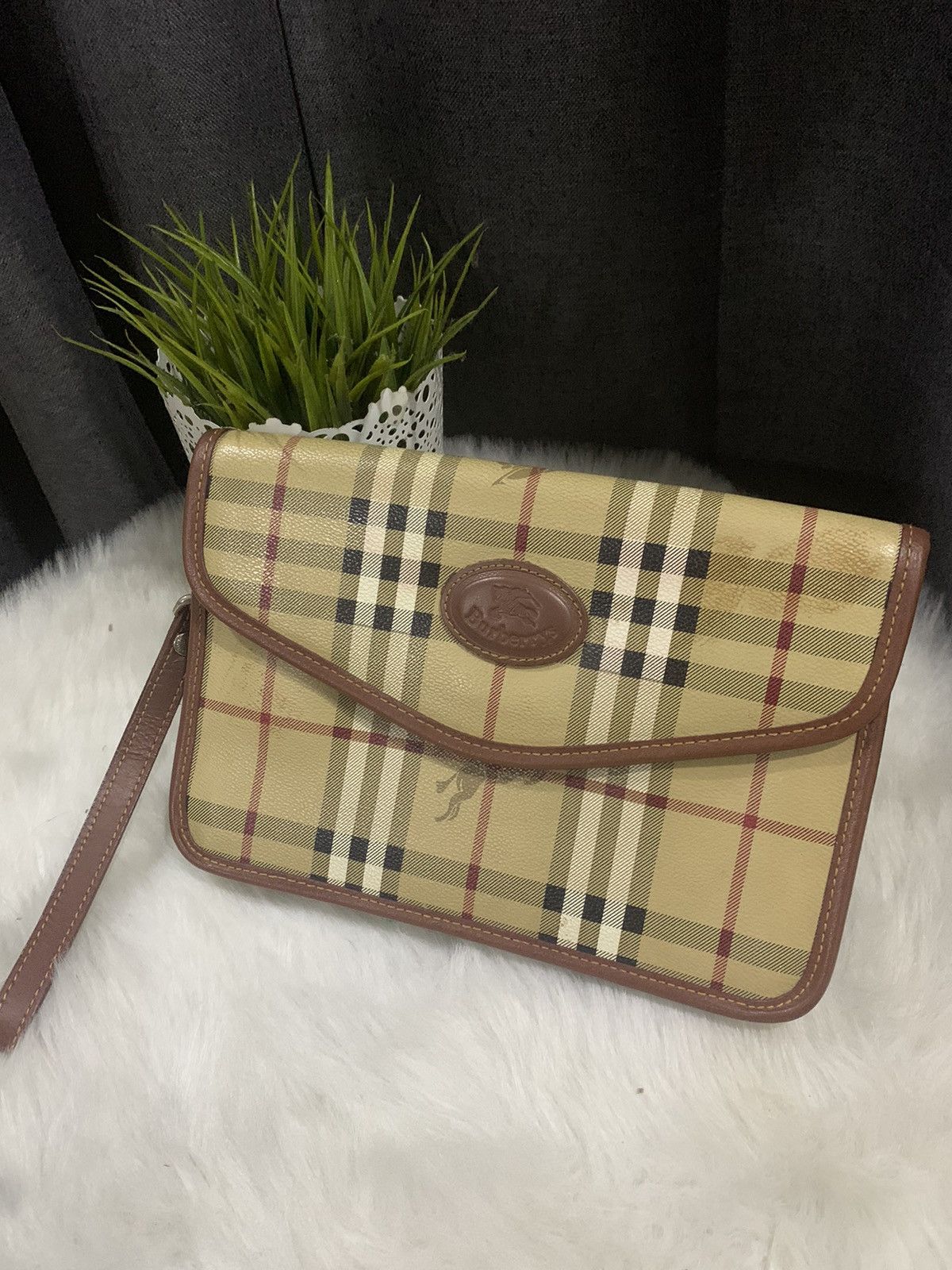 Burberry VINTAGE !! Clutch Bag BURBERRY Nova Check Size ONE SIZE - 3 Thumbnail