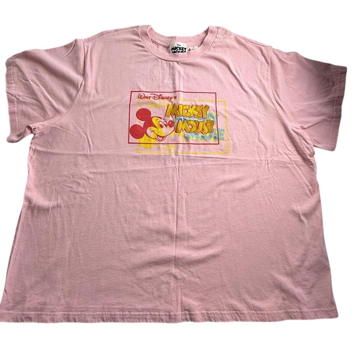 Disney Disney Pink Mickey Mouse Shirt - Women's Size 2X Size XXL / US 16-18 / IT 52-54 - 1 Thumbnail