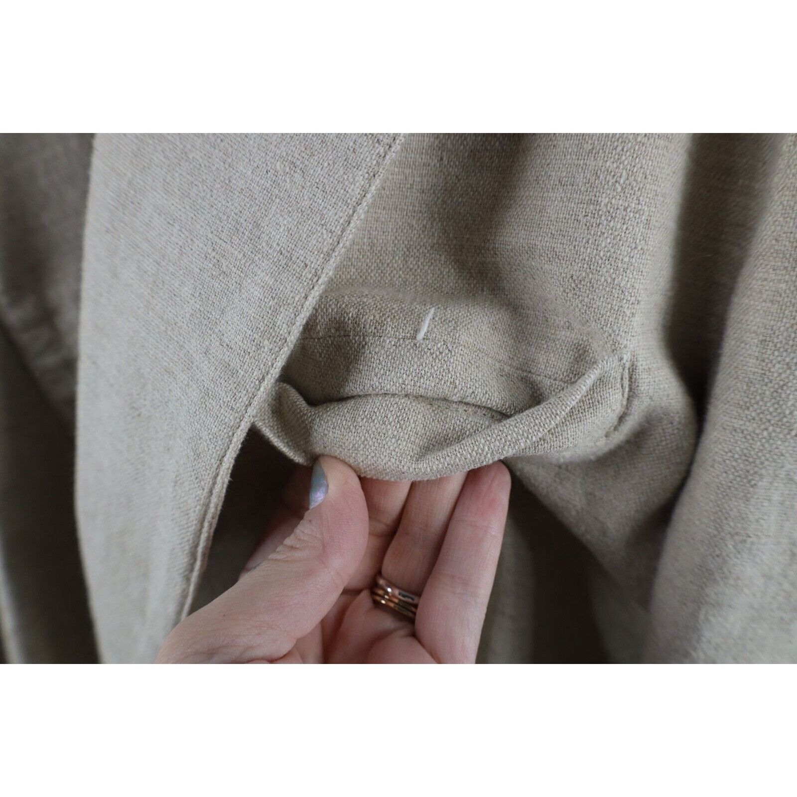Vintage Vintage 90s Streetwear Linen Blend 2 Button Suit Coat Size US L / EU 52-54 / 3 - 9 Thumbnail