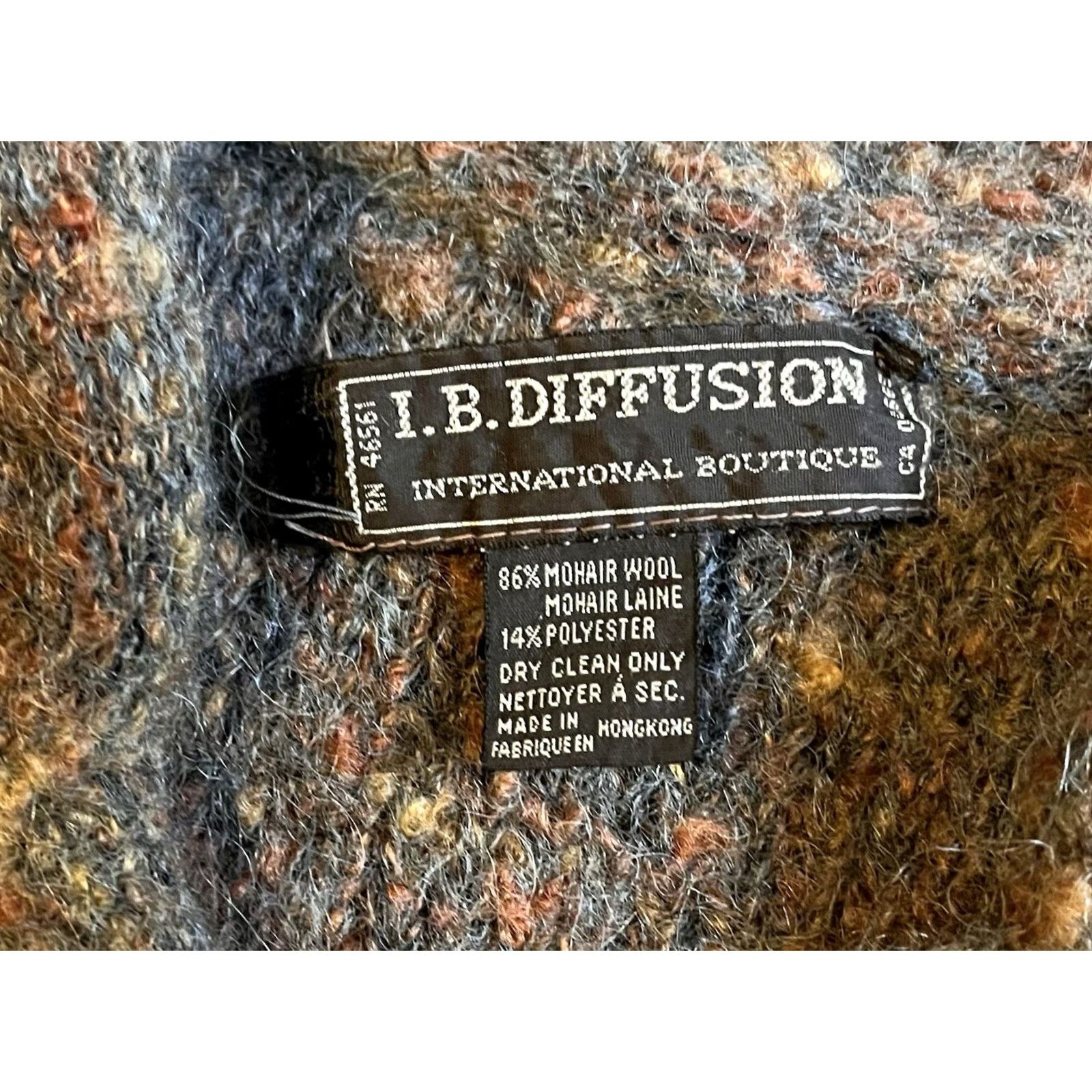 Vintage VINTAGE IB Diffusion Mohair Blend Cardigan Sweater Women's M Beige 90s Size M / US 6-8 / IT 42-44 - 4 Thumbnail