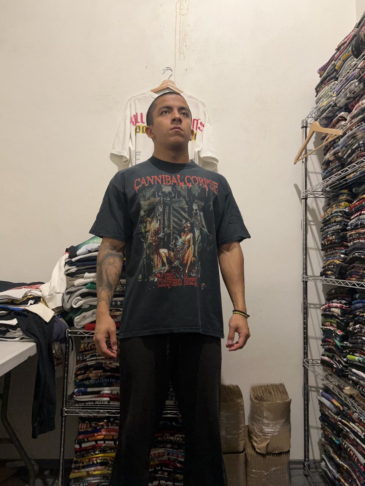 Band Tees 2004 Cannibal Corpse The Wretched Spawn Embroidered Metal Size US XL / EU 56 / 4 - 3 Thumbnail
