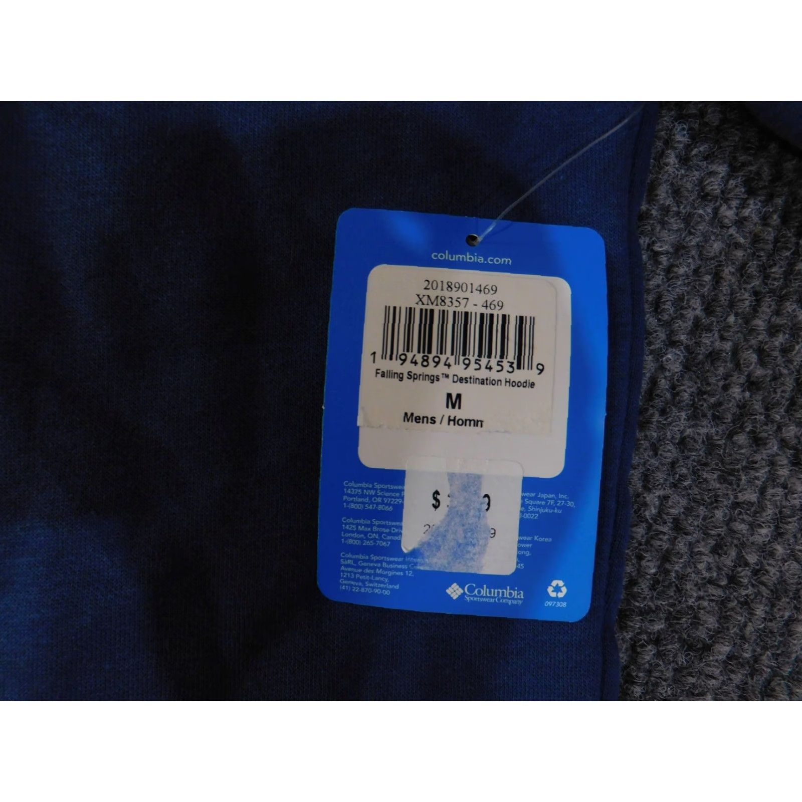 Vintage Columbia Hoodie Mens Medium Blue PFG Georgia Graphic NWT Size US M / EU 48-50 / 2 - 5 Thumbnail