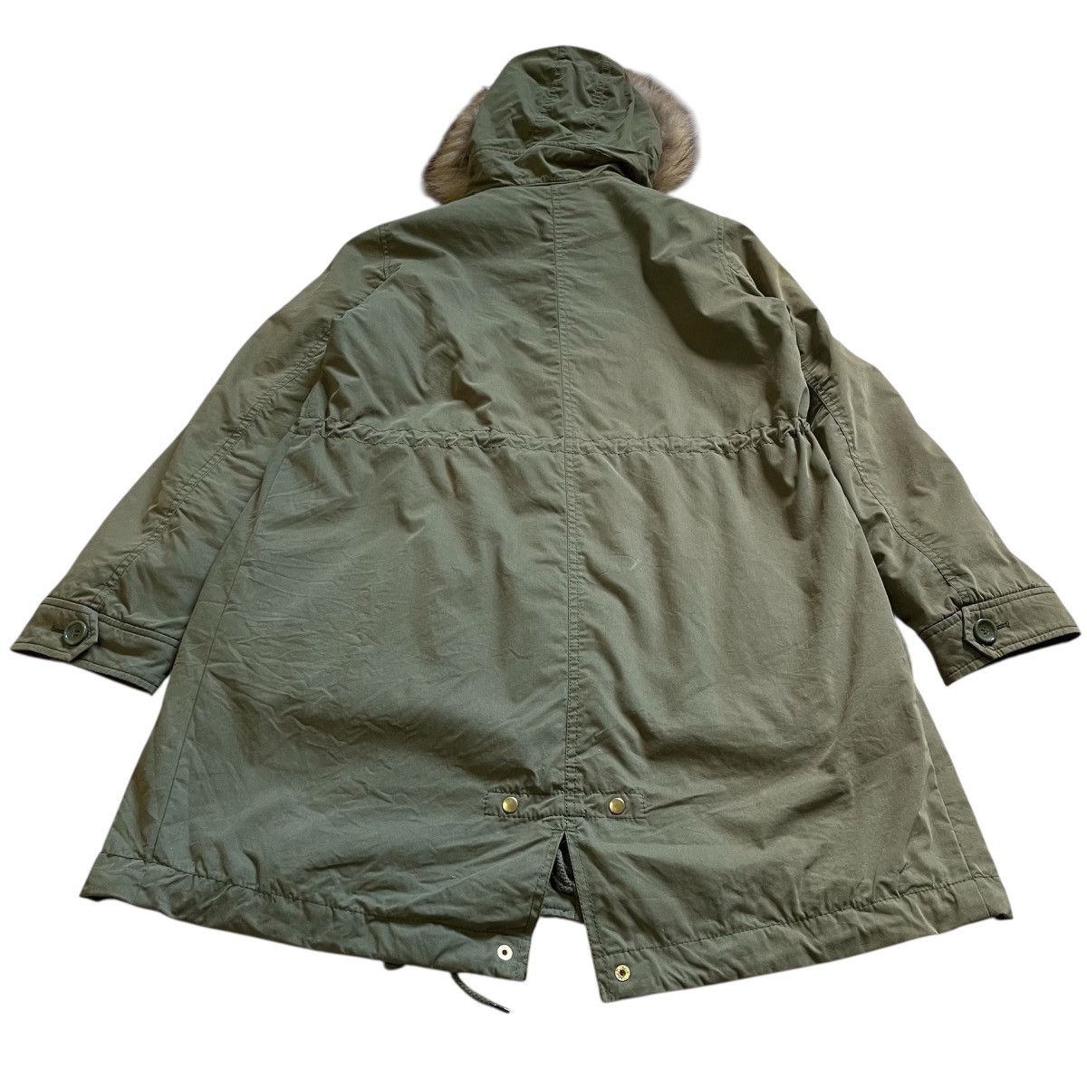 Le Grande Bleu (L.G.B.) Y2K fur Military Parka jacket LGB Goa Size US M / EU 48-50 / 2 - 2 Thumbnail