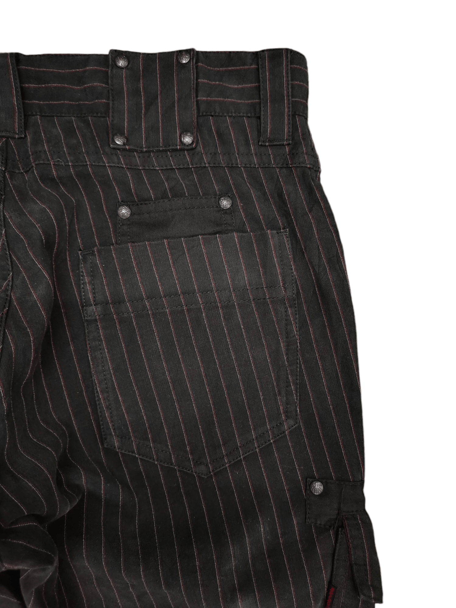 291295=Homme Vintage 291295=Homme Japan Pin Striped Cargo Pants Size US 31 - 14 Thumbnail