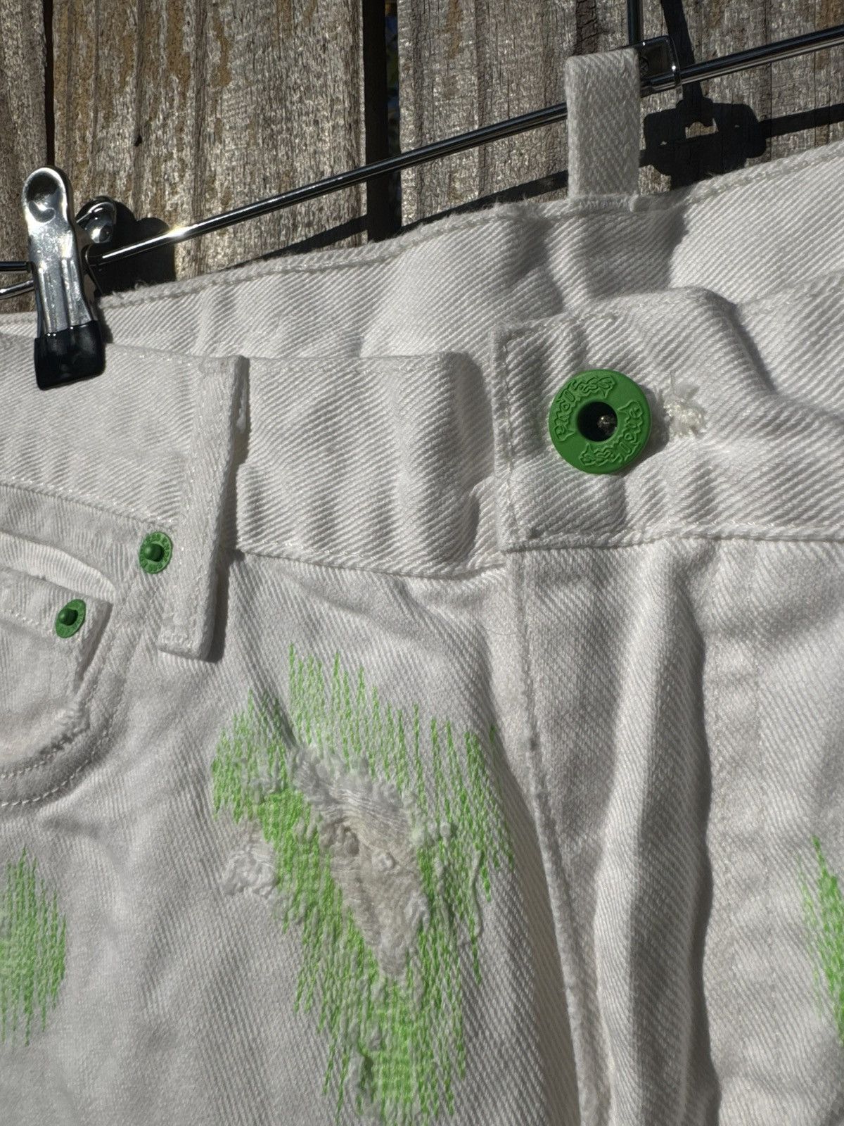 Endless NEW ENDLESS DENIM “Green on White” Size 34 Size US 34 / EU 50 - 3 Thumbnail