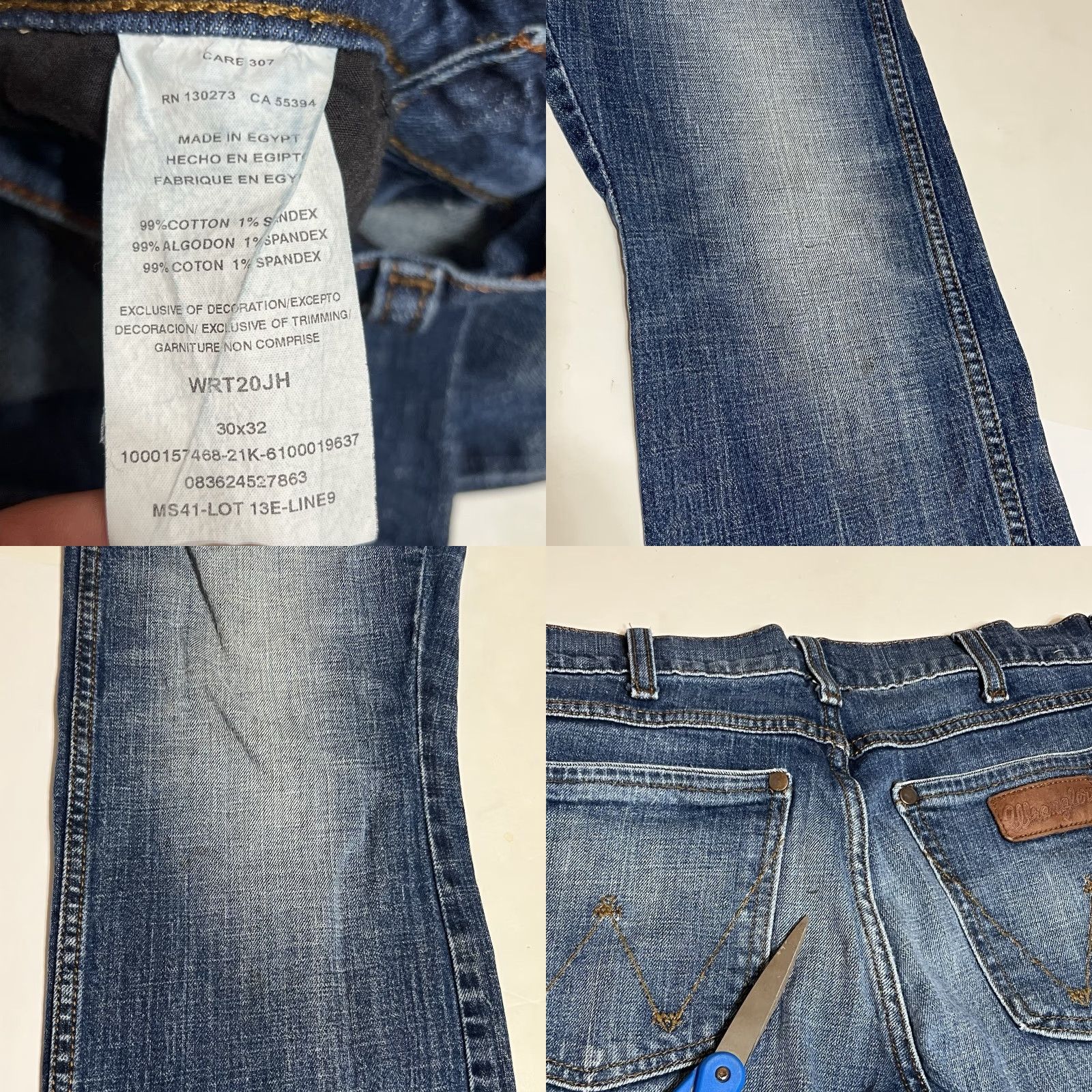 Wrangler Wrangler Retro Relaxed Boot Jeans Mens 30x30 Blue 5-Pocket Denim Cowboy Western Size US 30 / EU 46 - 8 Thumbnail