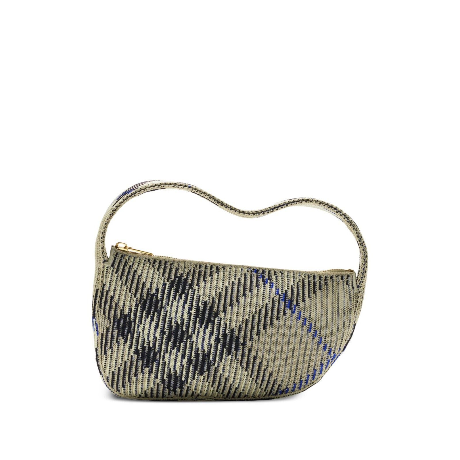 BURBERRY Mini Lichen Green Checkered Top Handle Bag New