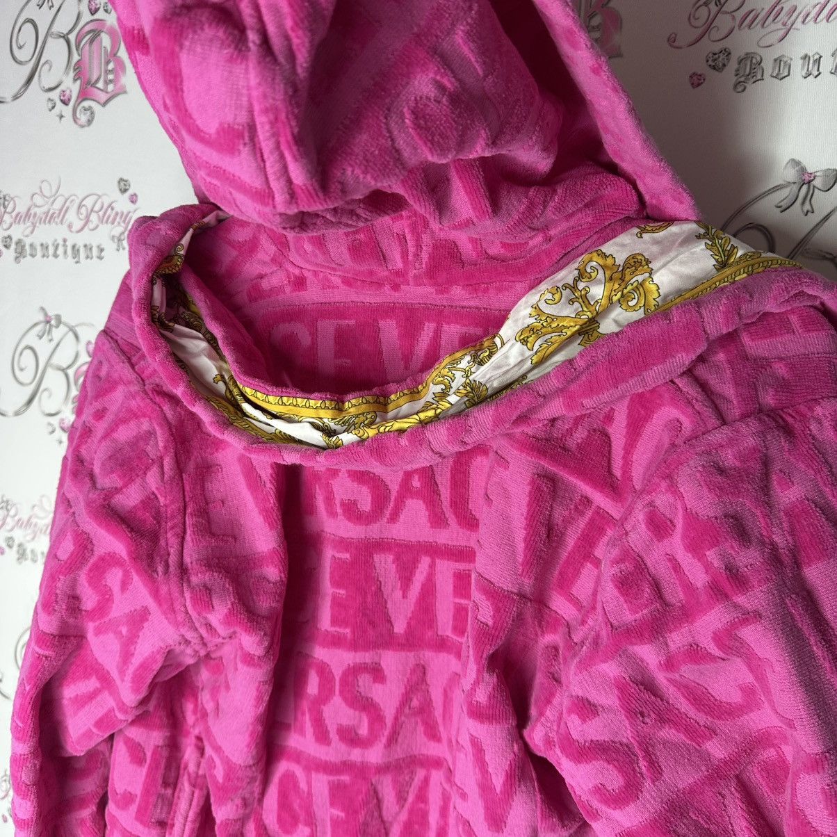 Versace Versace pink robe short with belt terry cloth towel Size S / US 4 / IT 40 - 8 Thumbnail