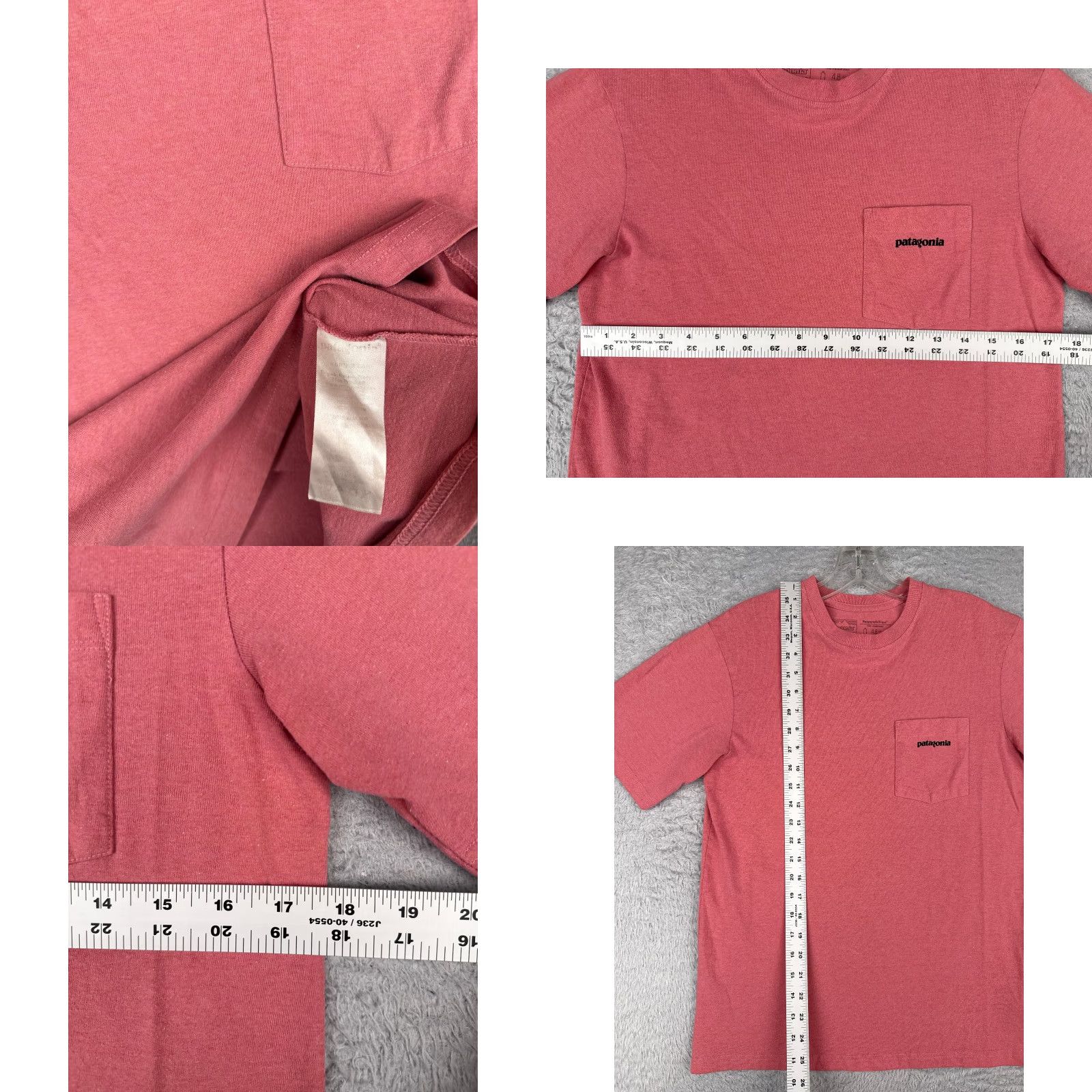 Patagonia Patagonia Shirt Mens XS Pink Short Sleeve Crew Cotton Blend Pocket Logo Size US XS / EU 42 / 0 - 8 Thumbnail