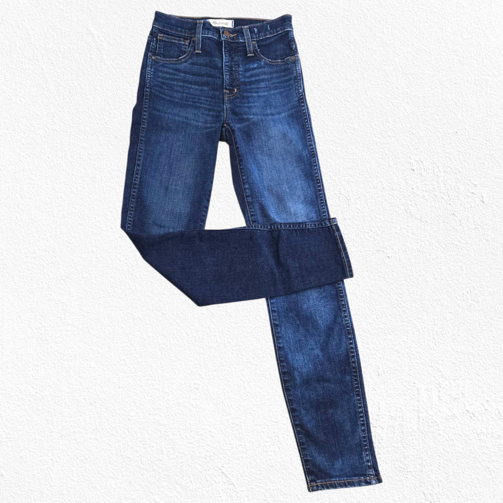 Madewell Madewell Dark Wash 10" High-Rise Skinny Jeans Size 24 Size 24" / US 00 / IT 34 - 10 Thumbnail