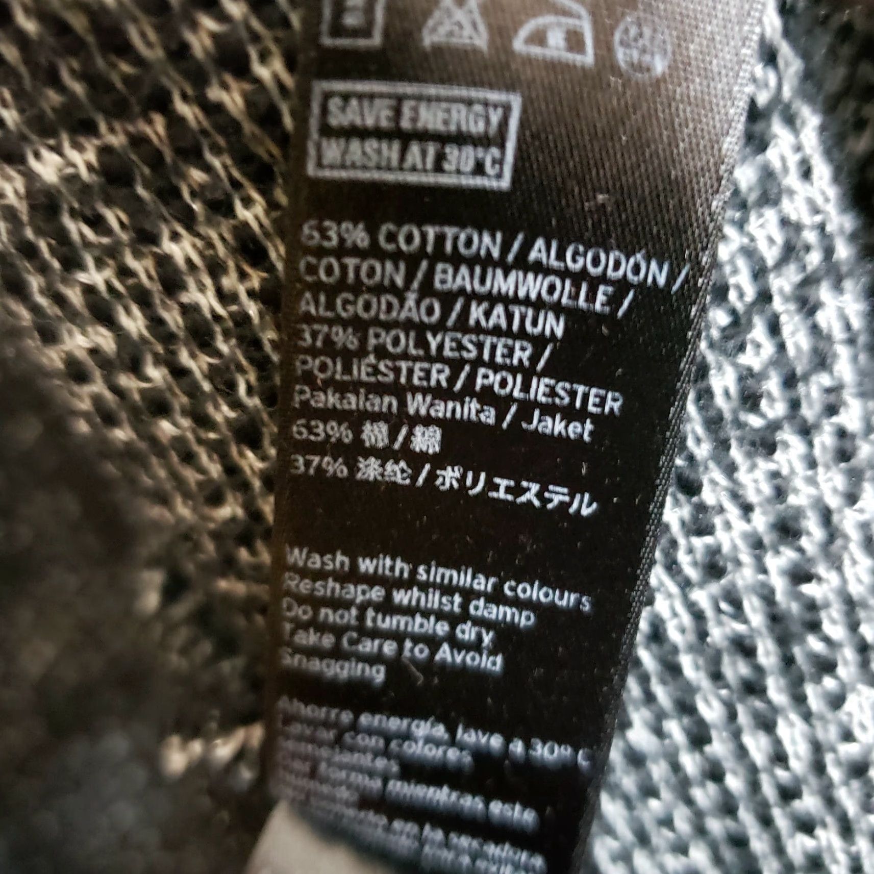 Topshop Topshop Womens Knit Jacket Sz 2 Black Open Front Pockets Cotton Blend Jacket Womens Medium? Size XS / US 0-2 / IT 36-38 - 6 Thumbnail