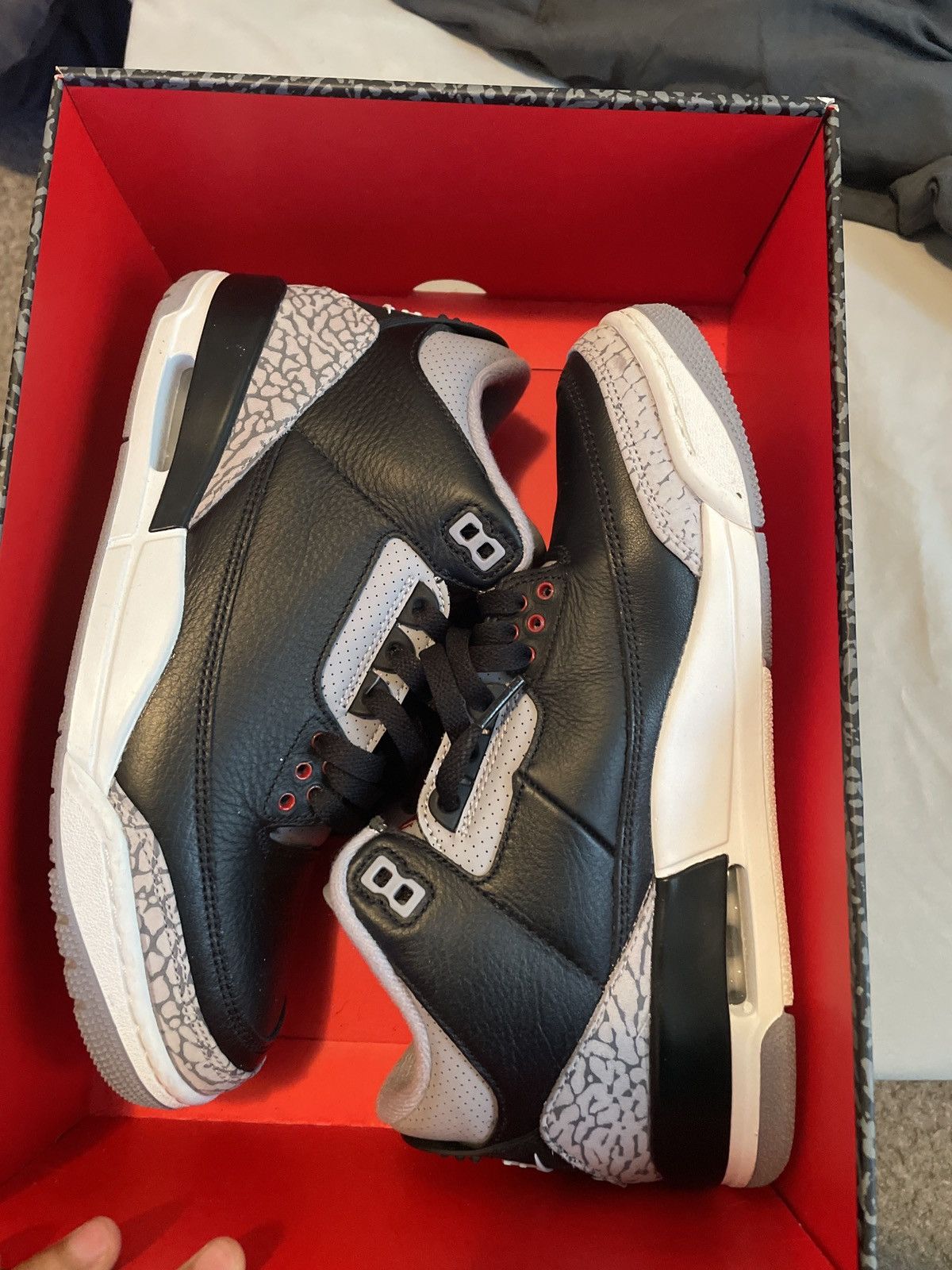 Jordan Brand Black cenent 3s reimagined Size US 8.5 / EU 41-42 - 10 Thumbnail