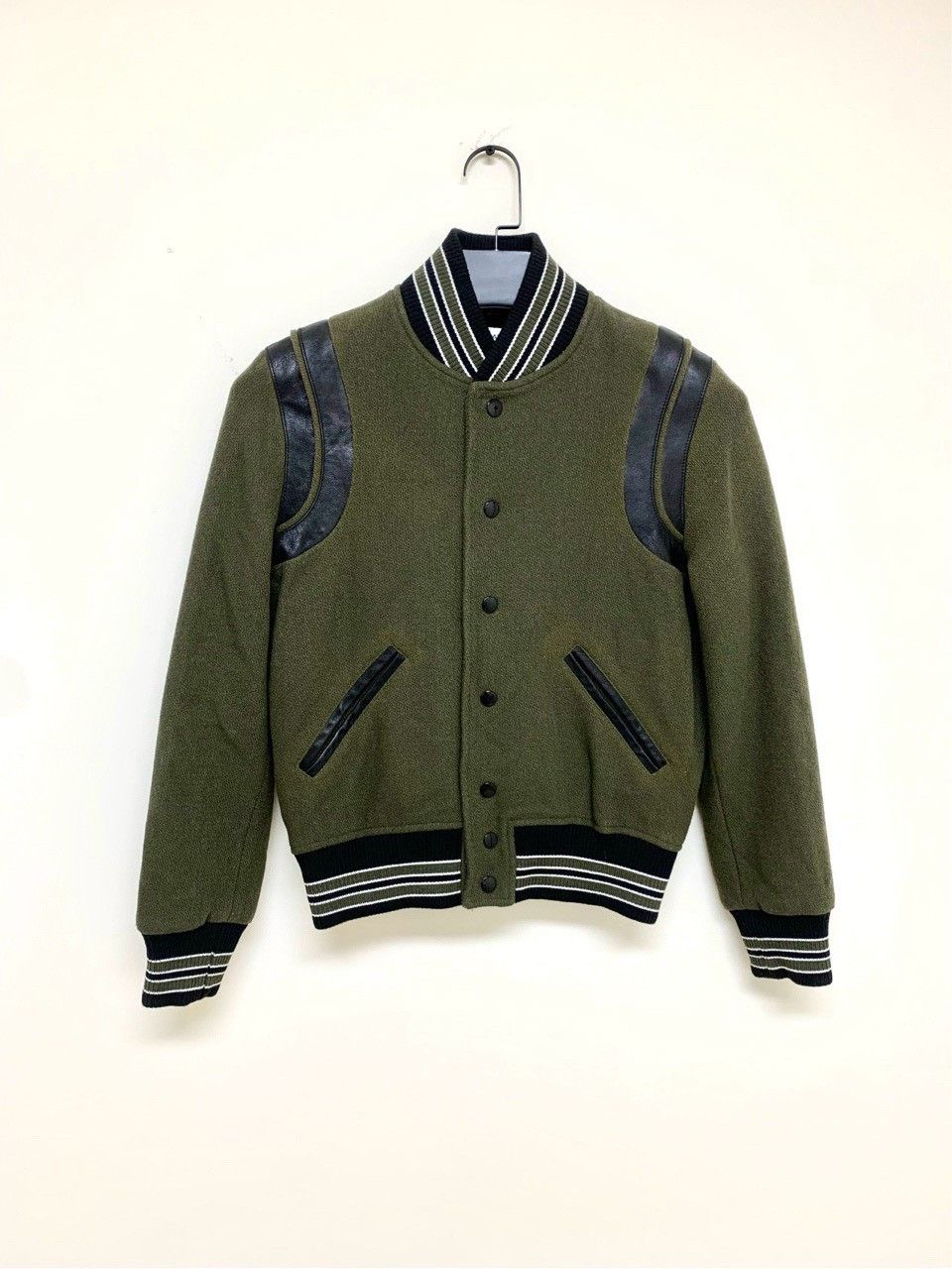 Saint Laurent Paris Saint laurent size 36 Dark green classic baseball uniform j Size US M / EU 48-50 / 2 - 1 Thumbnail