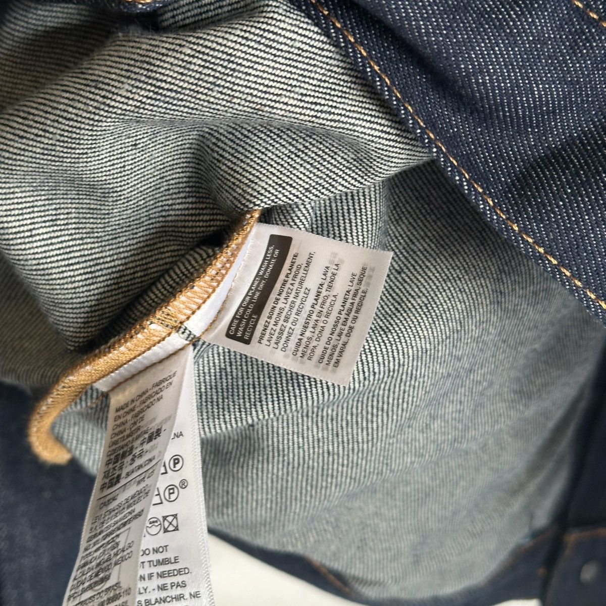 DENIM TEARS × Levi's Sample Denim Tears Levi's Type II Raw Denim Jacket Size US L / EU 52-54 / 3 - 16 Thumbnail