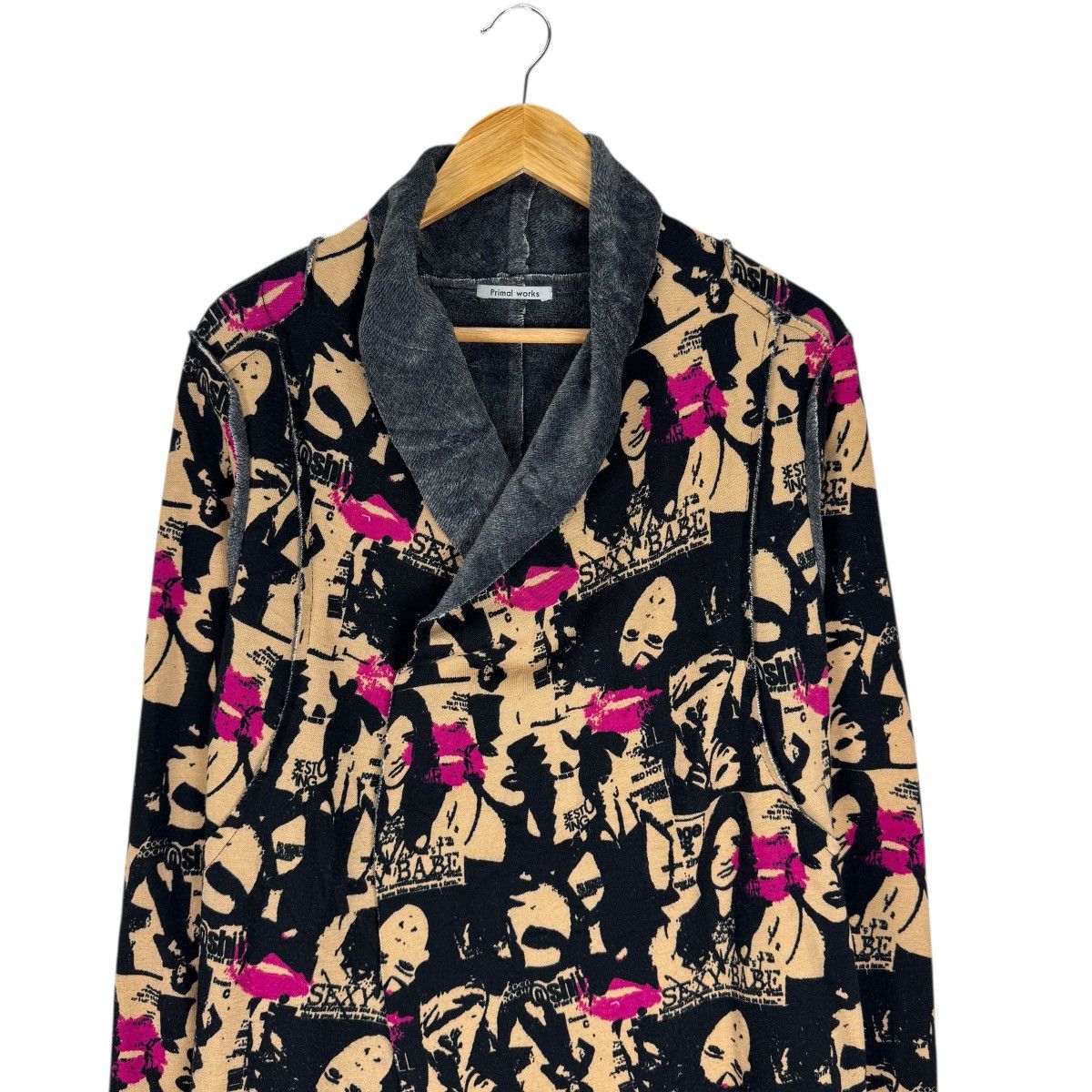 Hysteric Glamour ☀️PRIMAL WORK SEXY WOMAN OVERPRINT CARDIGAN JACKET Size M / US 6-8 / IT 42-44 - 3 Thumbnail
