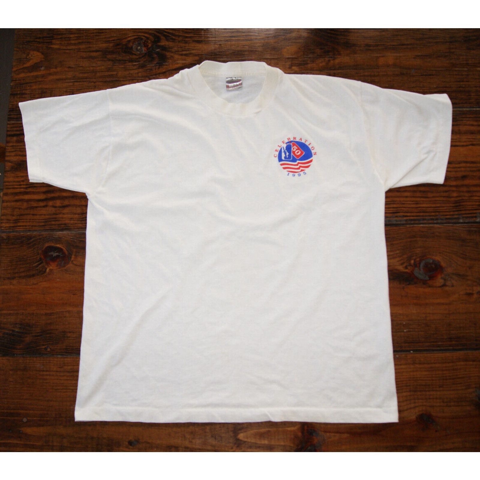 Fruit Of The Loom VTG 1995 Victory Celebration XL T-Shirt Single Stitch USA Size US XL / EU 56 / 4 - 3 Thumbnail