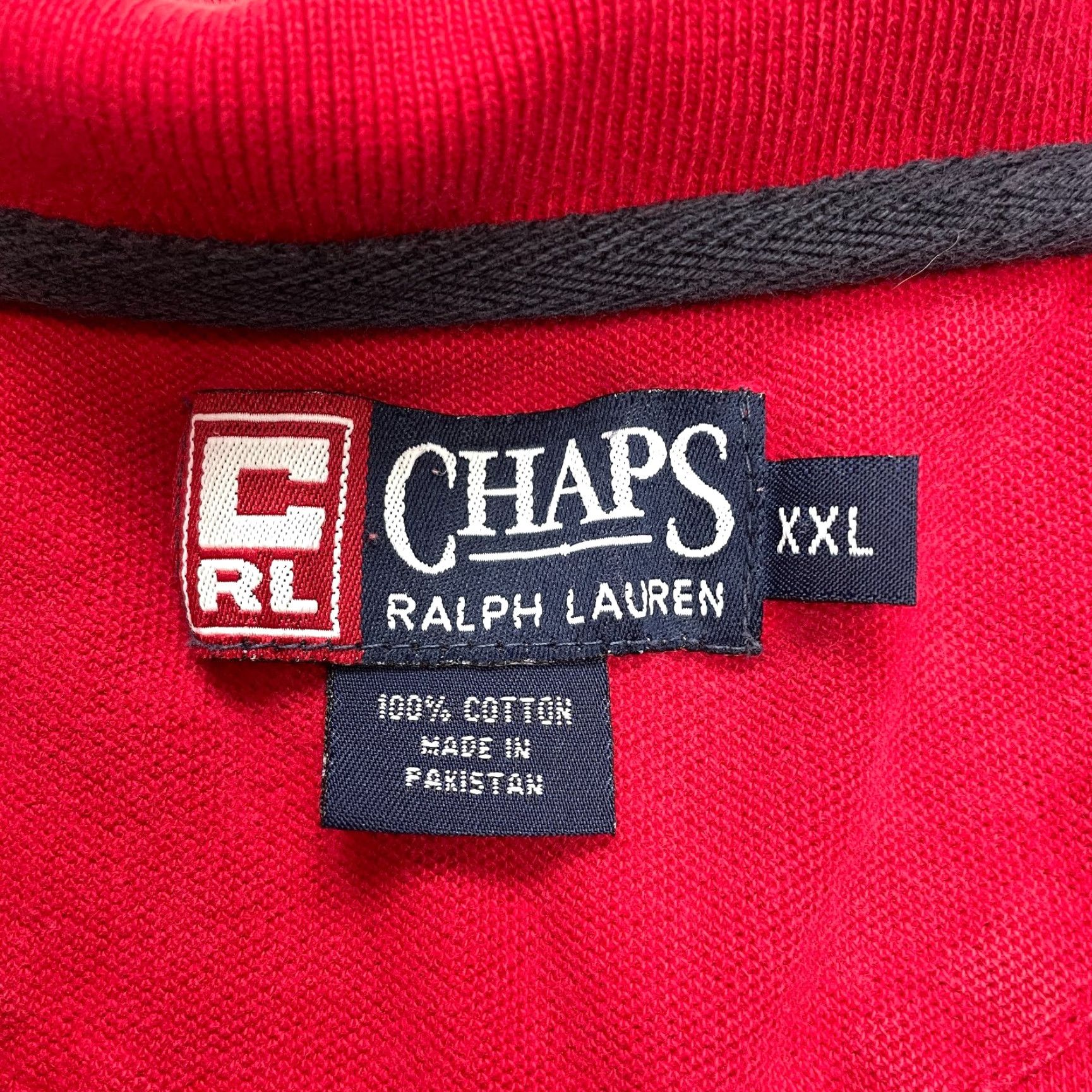 Chaps Chaps Ralph Lauren Polo Shirt Mens XXL Red White Short Sleeve Logo Rugby Golf Shirt Size US XXL / EU 58 / 5 - 2 Thumbnail