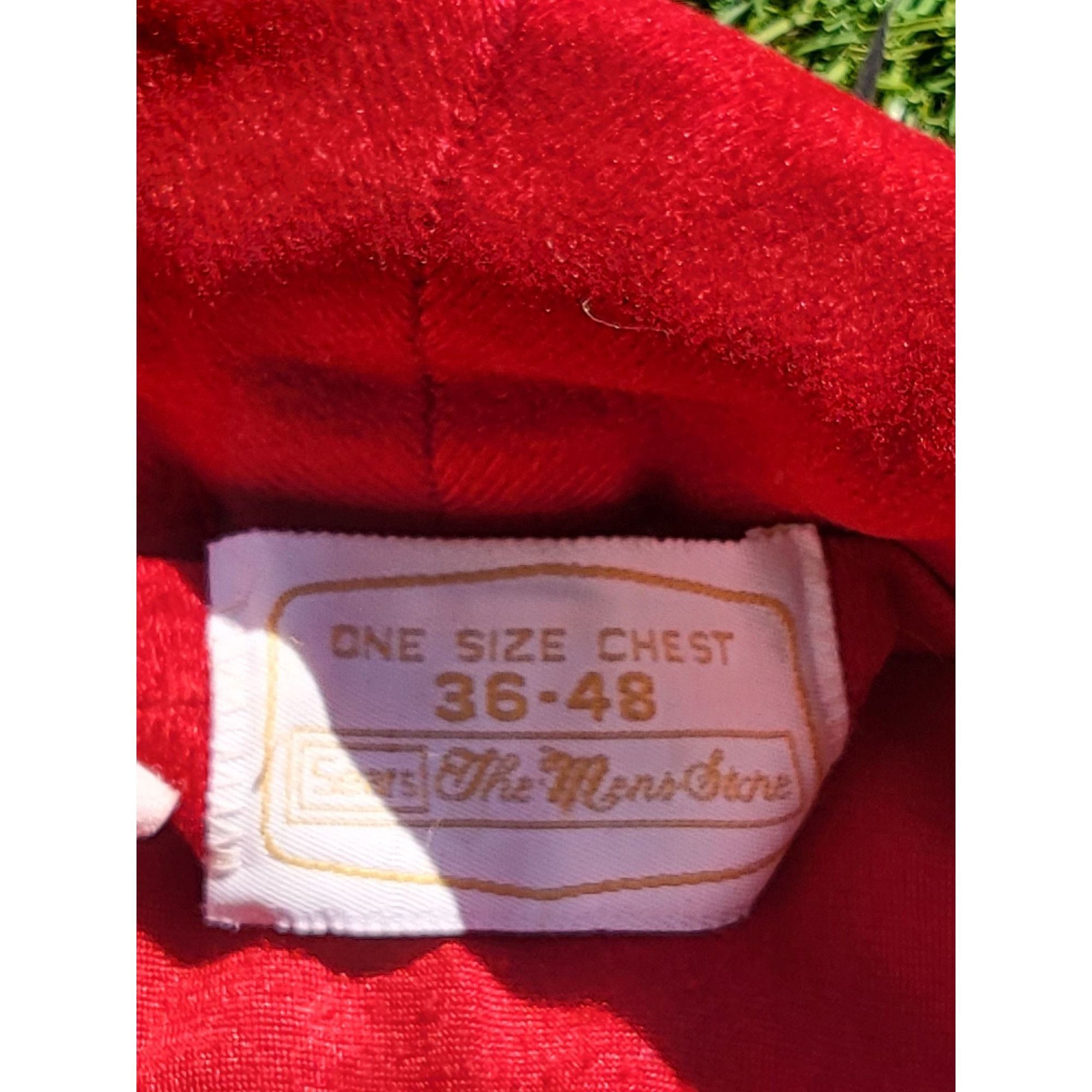 Sears Vintage Sears The Men's Store Robe Sz 36-48 Red Casual Sleep Size ONE SIZE - 4 Thumbnail