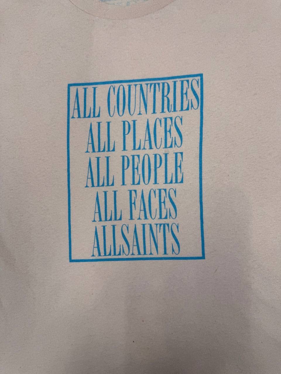 Allsaints AllSaints London Men Cotton T-Shirt Pink Size M Size US M / EU 48-50 / 2 - 2 Thumbnail