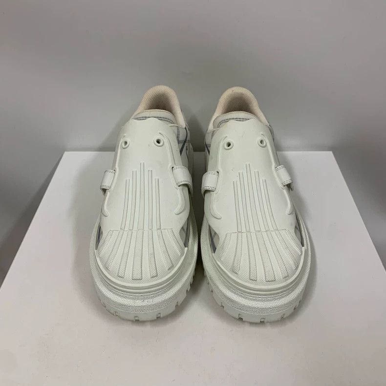 Dior Dior White Shell Sneakers with Blue Details-2505 Size US 6.5 / IT 36.5 - 2 Thumbnail