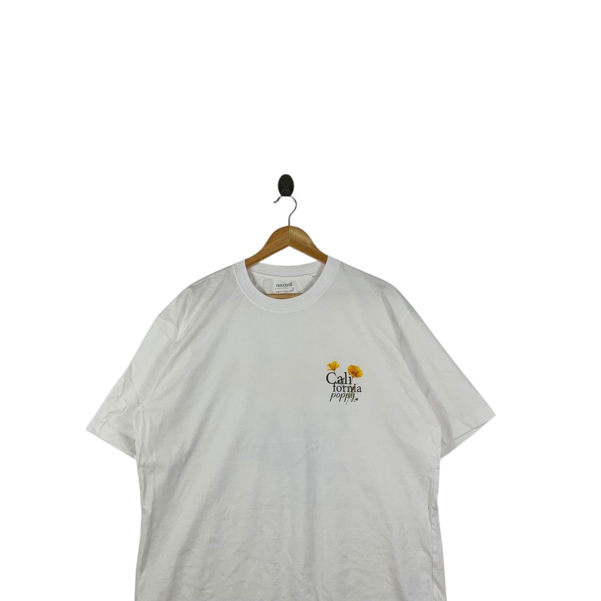 GU GU x NOWART TEXTILE California Poppy Flower Boxy Tee Shirt Size XL / US 12-14 / IT 48-50 - 3 Thumbnail