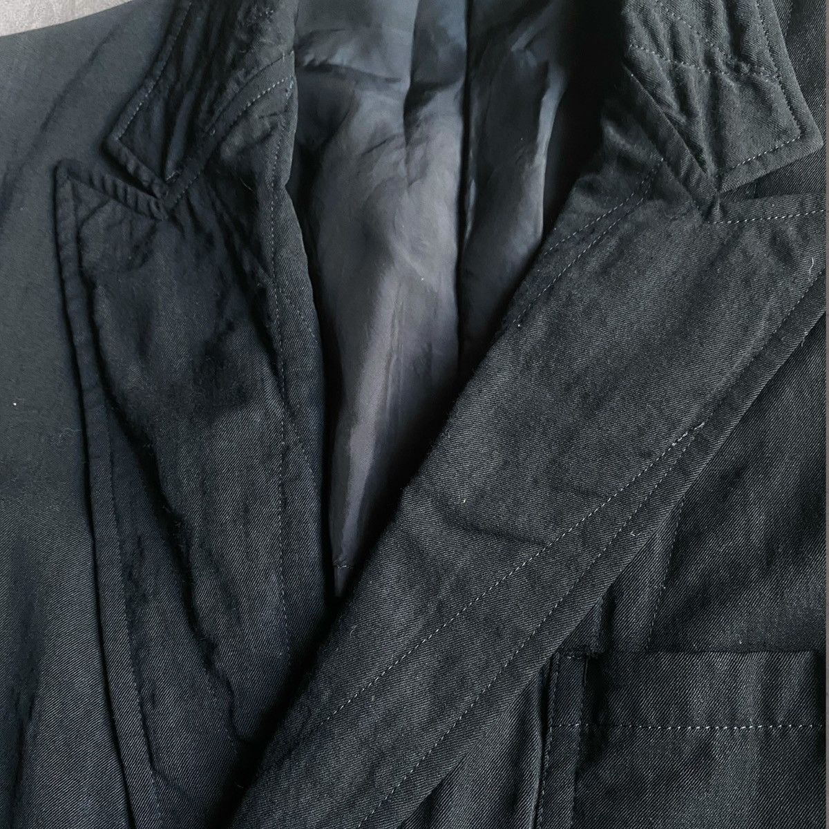Yohji Yamamoto Vintage SS00 Oversize Double Breath Blazer Size S / US 4 / IT 40 - 2 Thumbnail