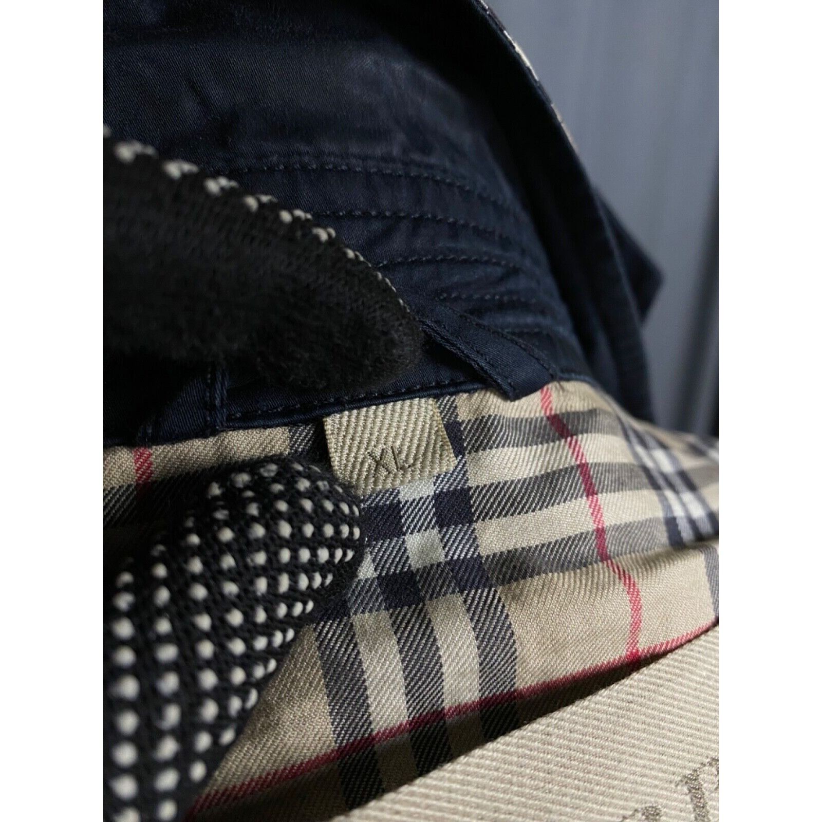Burberry Burberry Nova Check Dark Blue Multipocket Utility Field Jack Size US XL / EU 56 / 4 - 12 Thumbnail