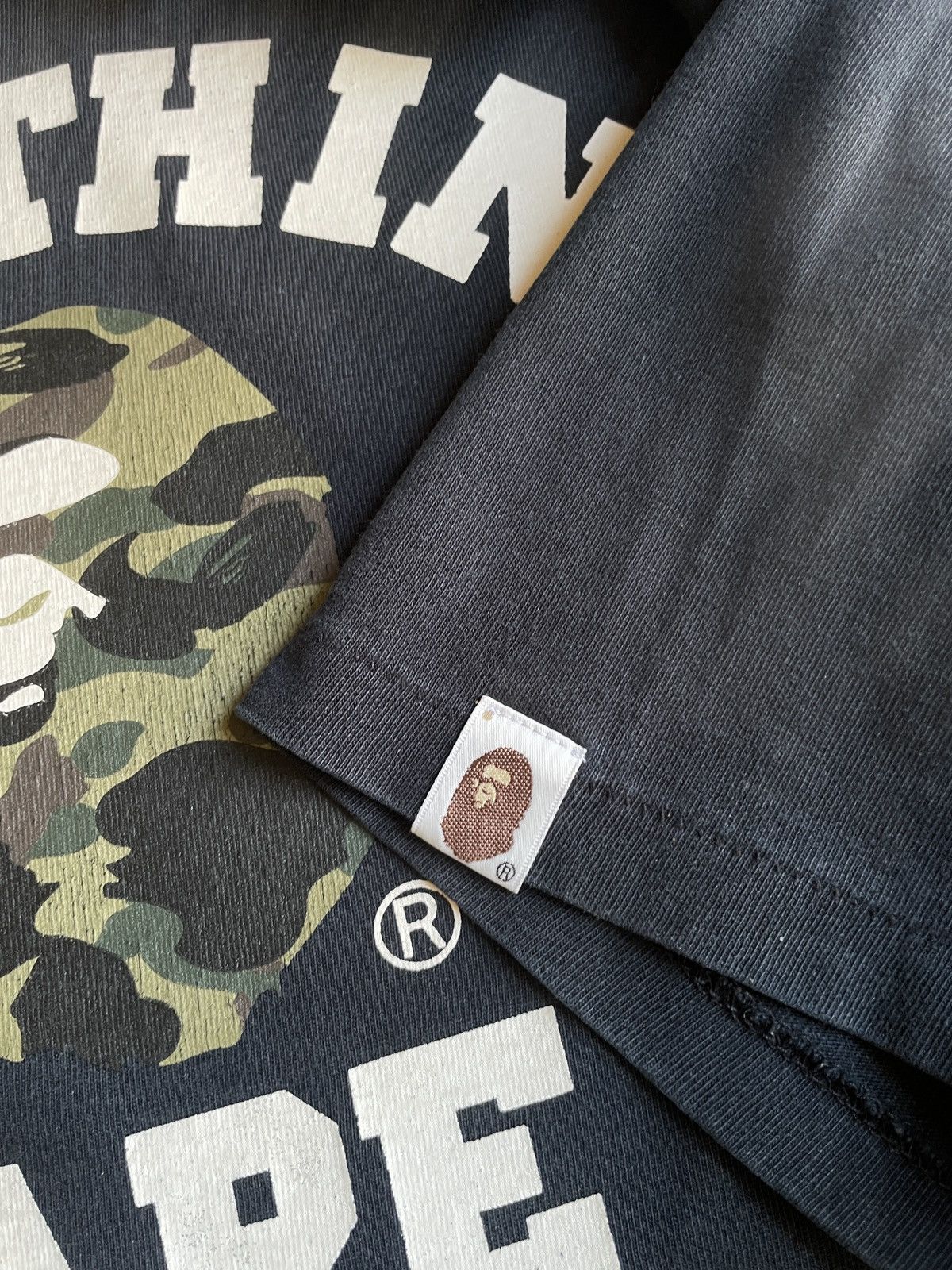 Bape Authentic Bape 1 St Camo College Black T Shirt Size US XL / EU 56 / 4 - 6 Thumbnail