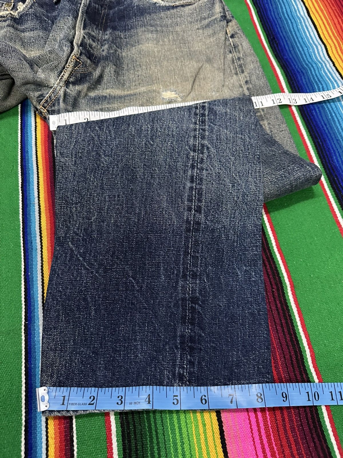 Denime Distress Vintage Denim Selvedge . Size US 32 / EU 48 - 4 Thumbnail