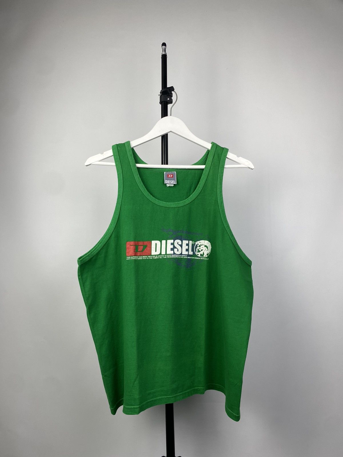 Diesel × Vintage Y2K Diesel Avant Garde Tank Top Back Print Streetwear Hype Size US M / EU 48-50 / 2 - 2 Thumbnail