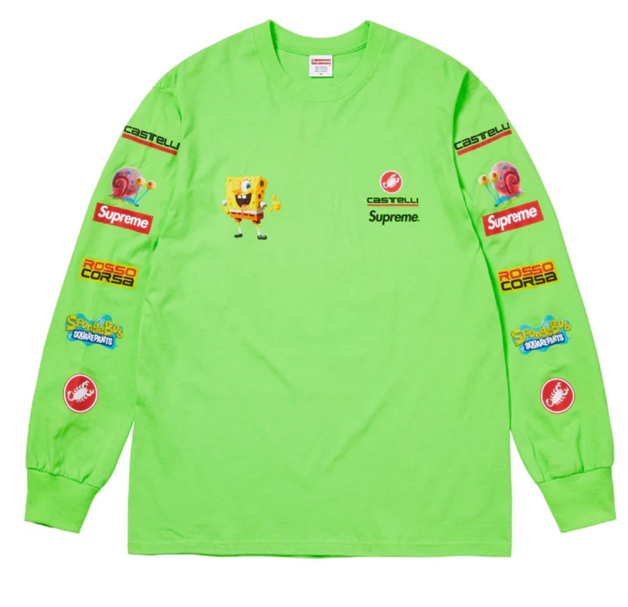 Supreme Supreme®/SpongeBob SquarePants/Castelli® Racing L/S Tee Size US M / EU 48-50 / 2 - 1 Thumbnail