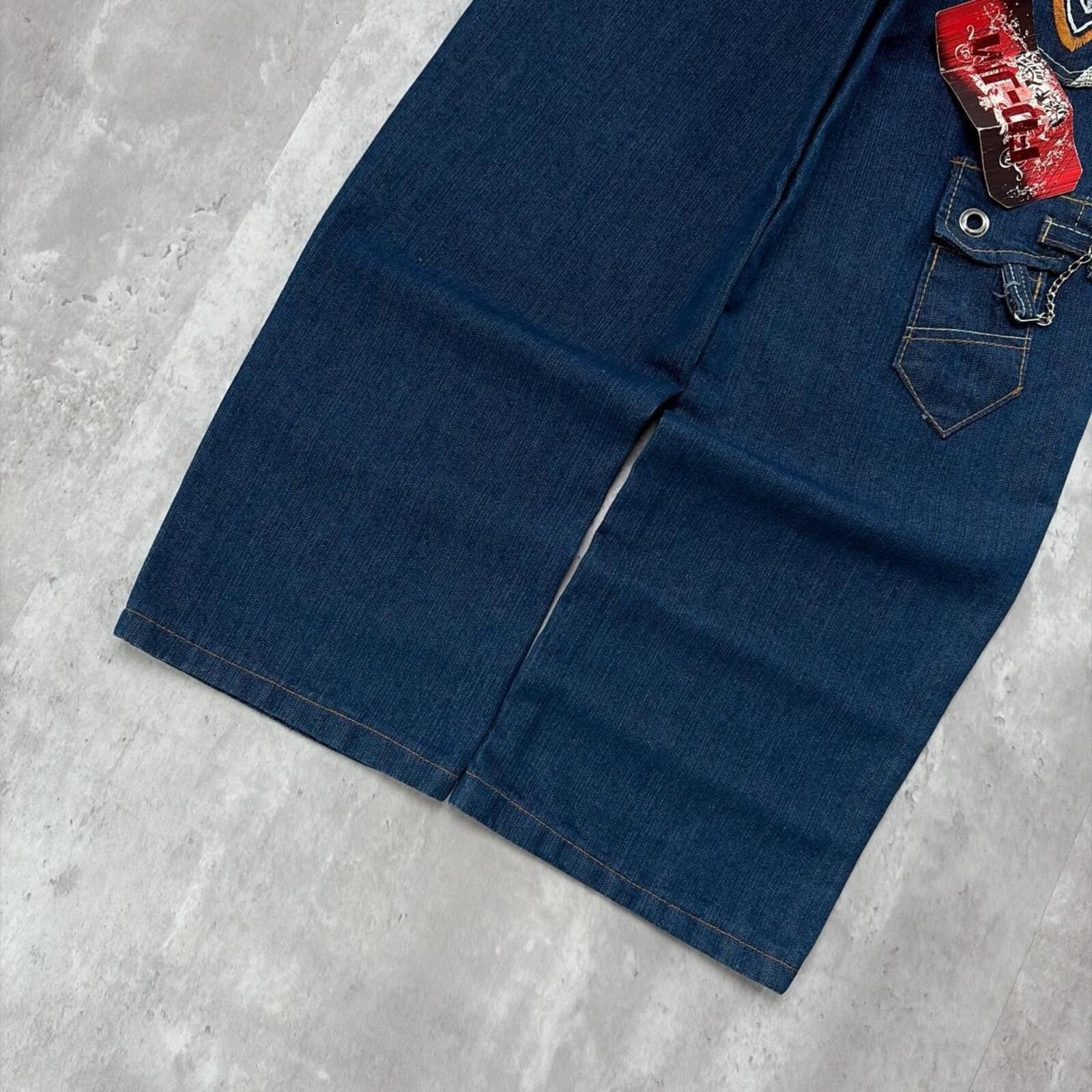 Other Y2K American Vintage Deadstock Baggy Carpenter Denim Jeans Size 28" / US 6 / IT 42 - 4 Thumbnail