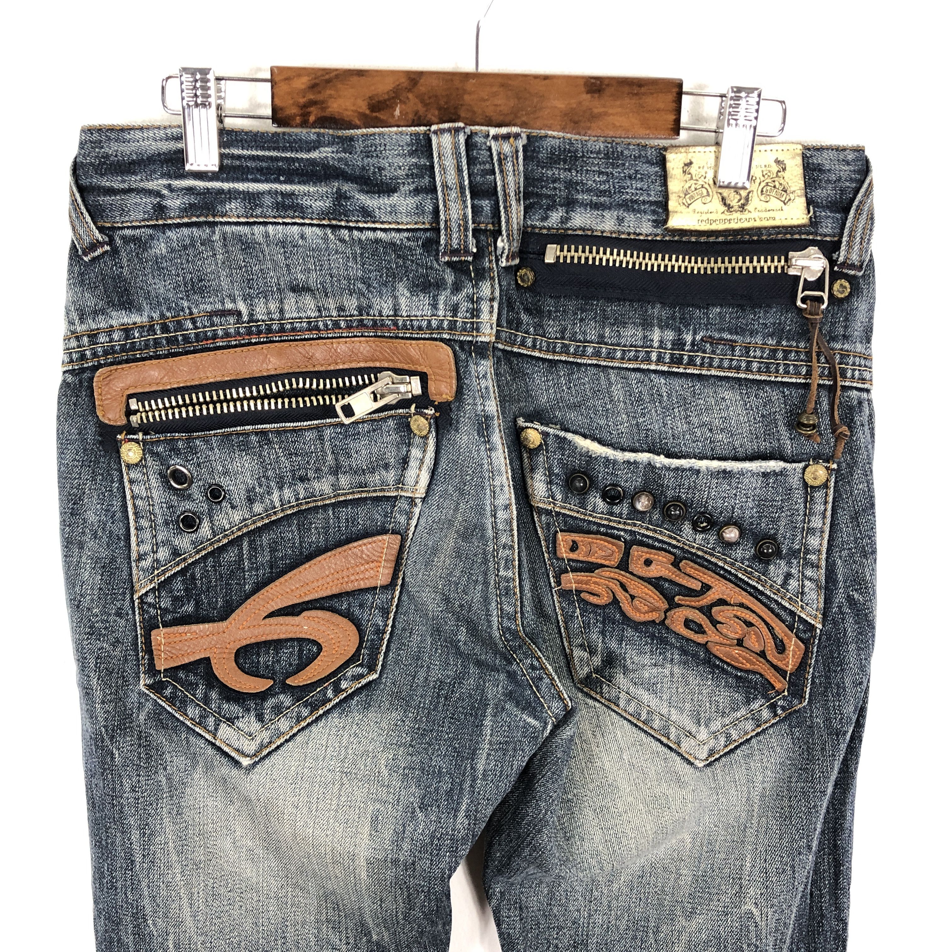 Japanese Brand × Vintage Red Pepper Jeans 32 x 32 L1311 Size 32" / US 10 / IT 46 - 4 Thumbnail