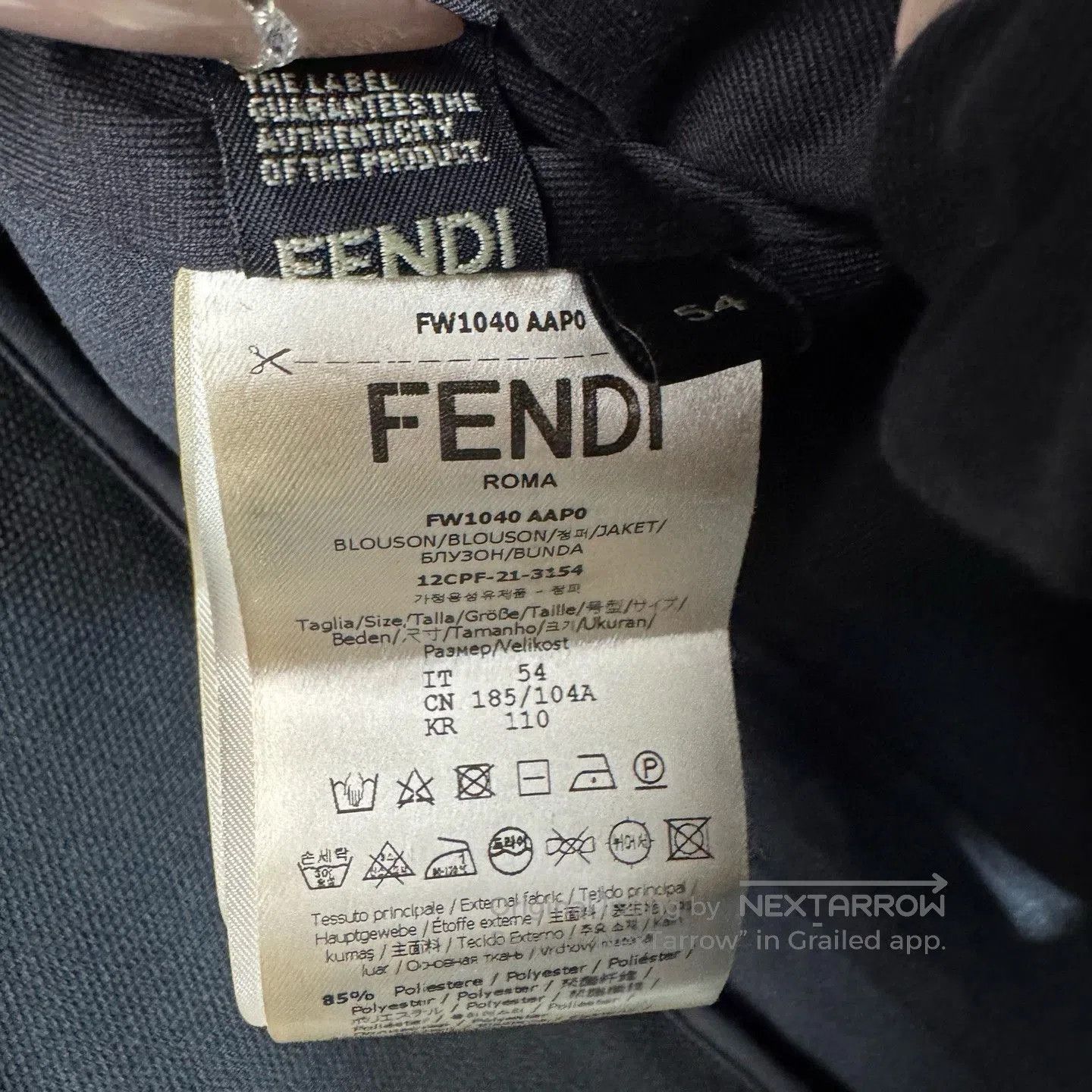 Fendi Fendi All. Size US L / EU 52-54 / 3 - 3 Thumbnail