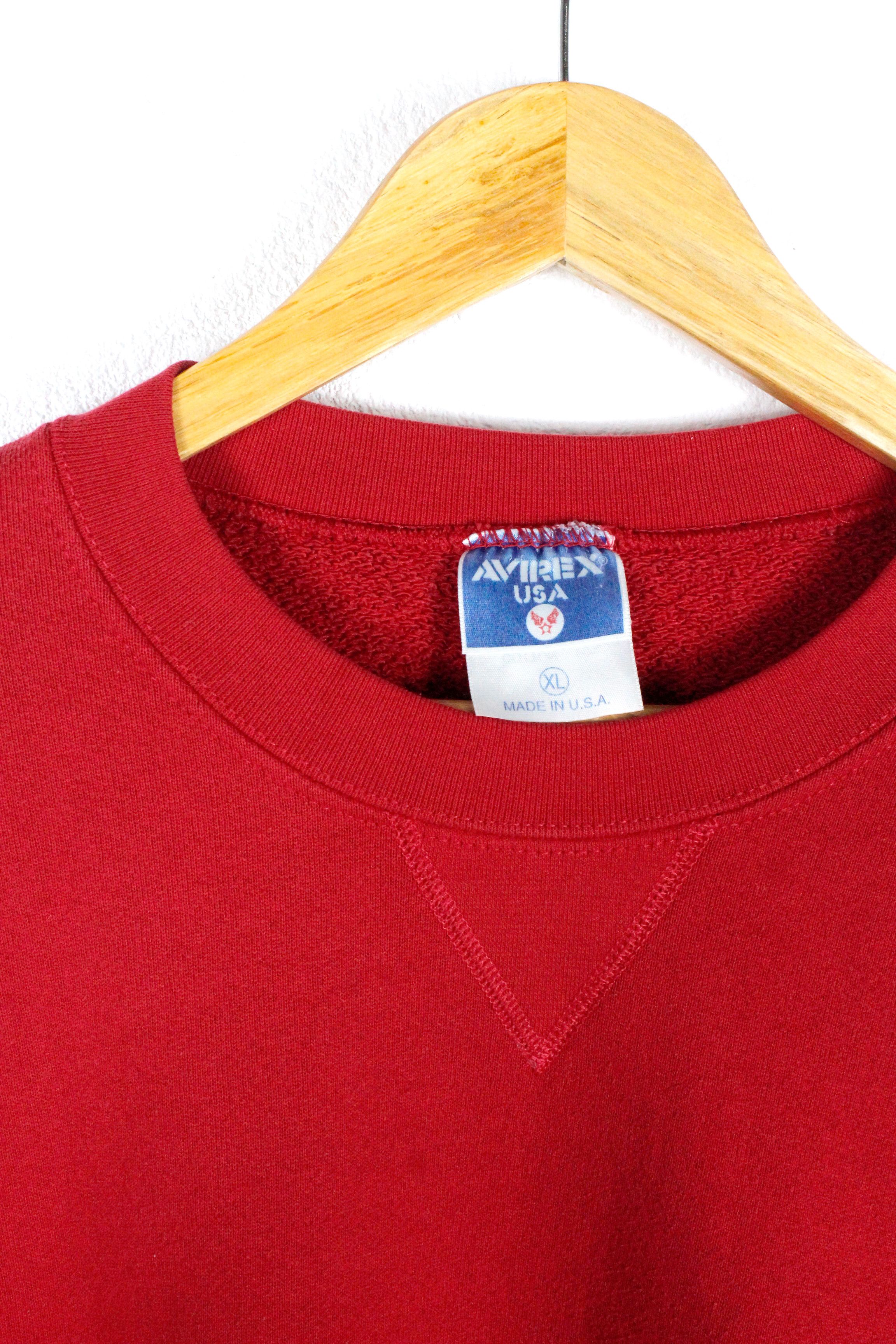 Avirex Avirex USA Logo Vintage 90s Sweatshirt Size US XL / EU 56 / 4 - 4 Thumbnail