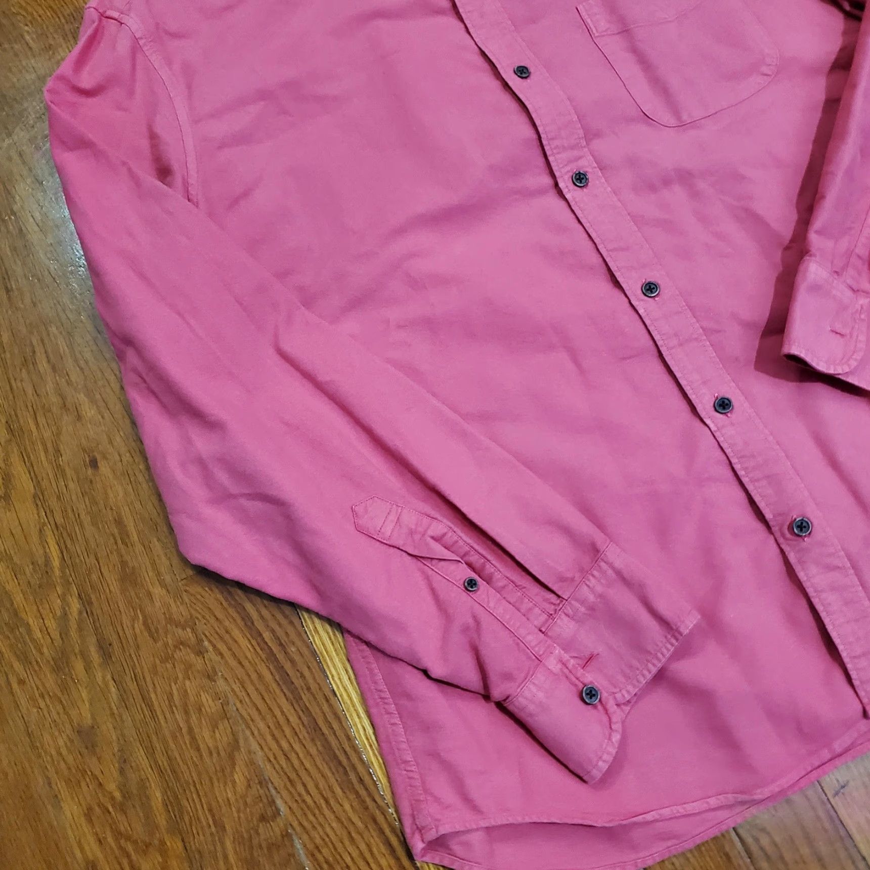 J.Crew J.Crew Shirt Mens XL Pink Garment Dye Slim Untucked Button Front Long Sleeve Size US XL / EU 56 / 4 - 2 Thumbnail