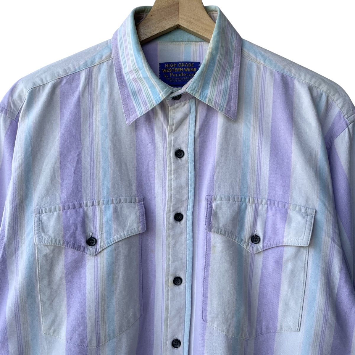 Pendleton Pendleton Western Wear USA Stripe Westerner Shirt Size US M / EU 48-50 / 2 - 3 Thumbnail
