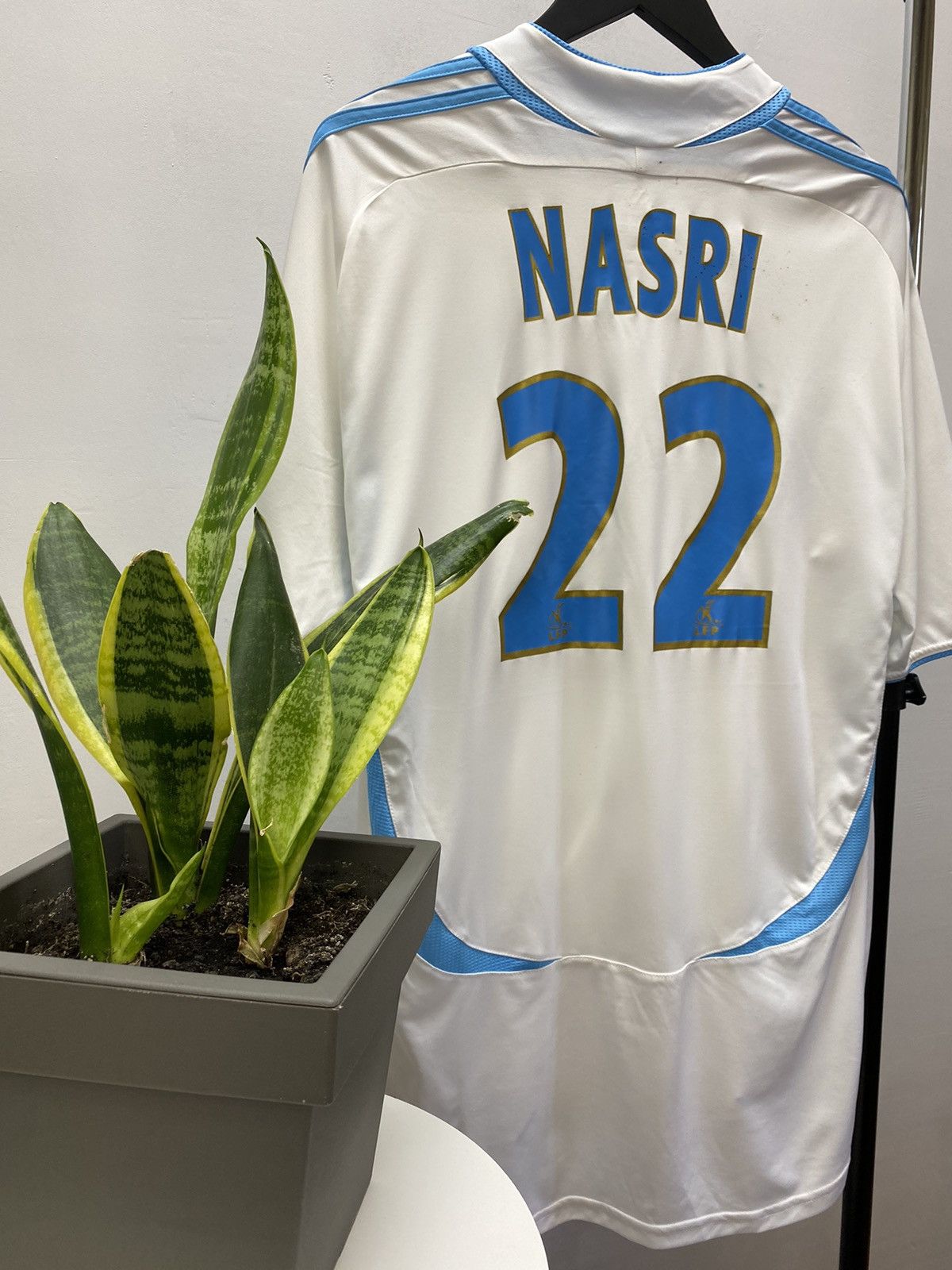 Adidas × Vintage Nasri #22 Olympique Marseille 2007 2008 Soccer Jersey Size US XXL / EU 58 / 5 - 21 Thumbnail
