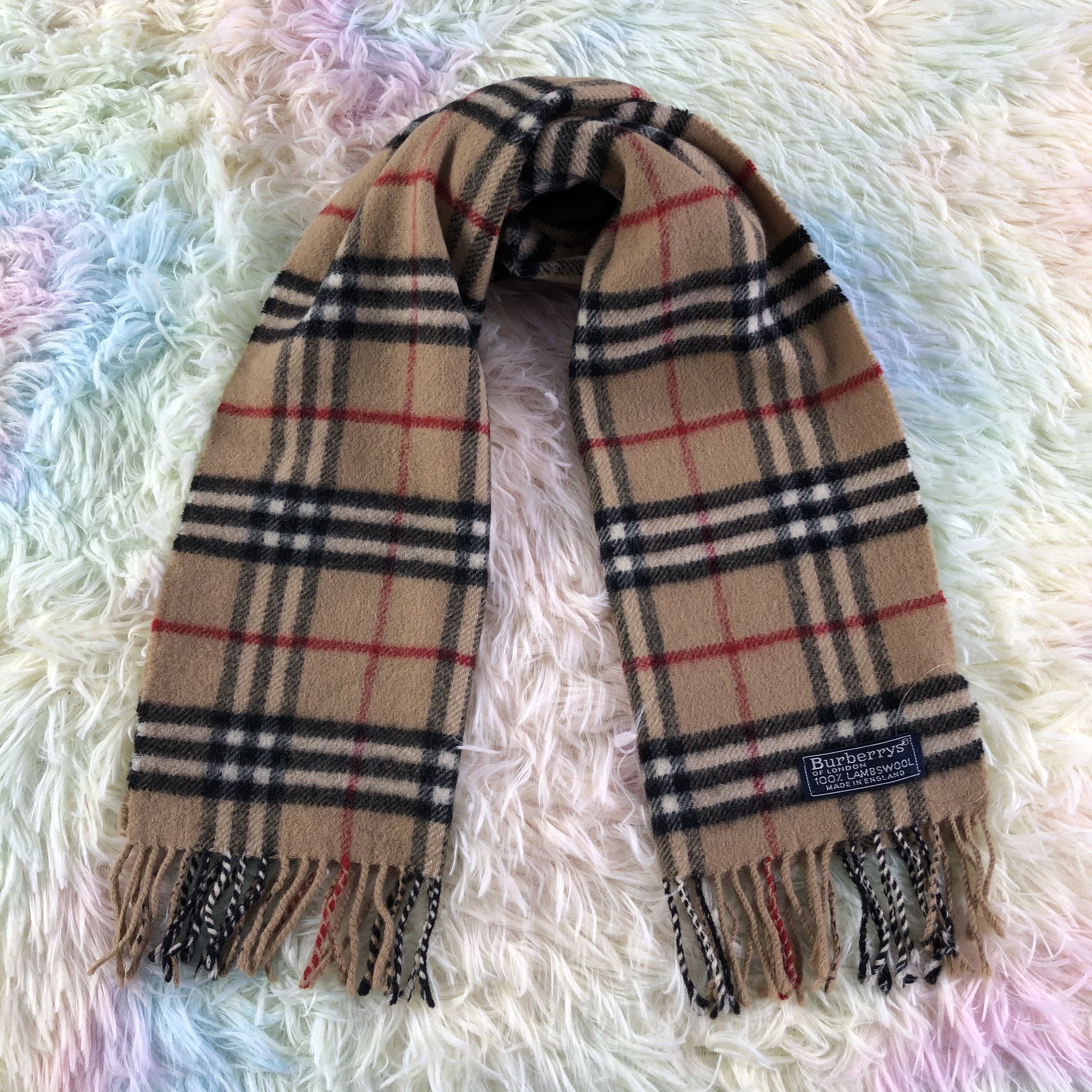 Burberry × Vintage Burberry Scarf / Muffler / Neckwear - KM461 Size ONE SIZE - 1 Thumbnail