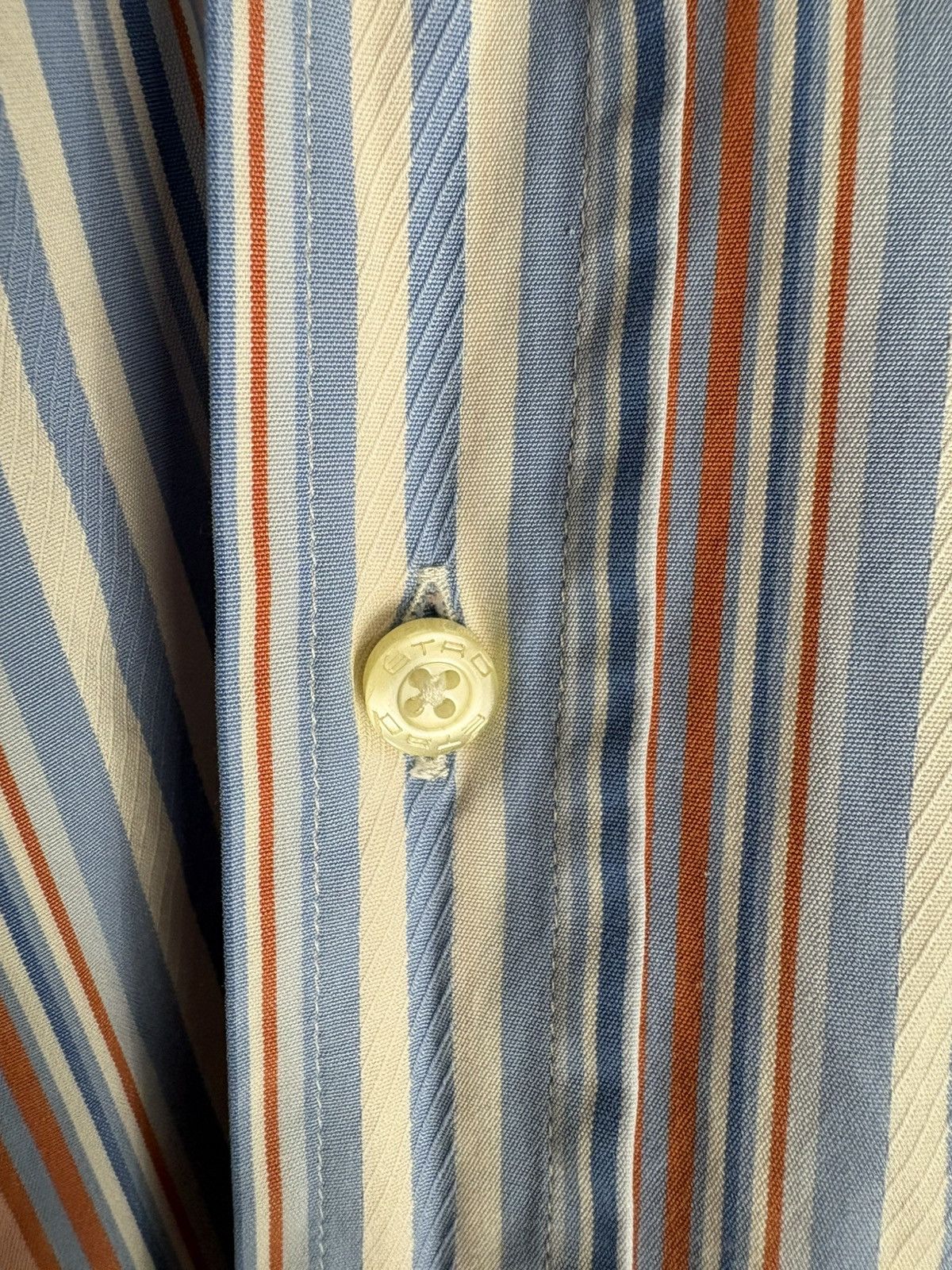 Etro Etro Milano Men's Multicolor Striped Shirt Short Sleeve Size US M / EU 48-50 / 2 - 6 Thumbnail