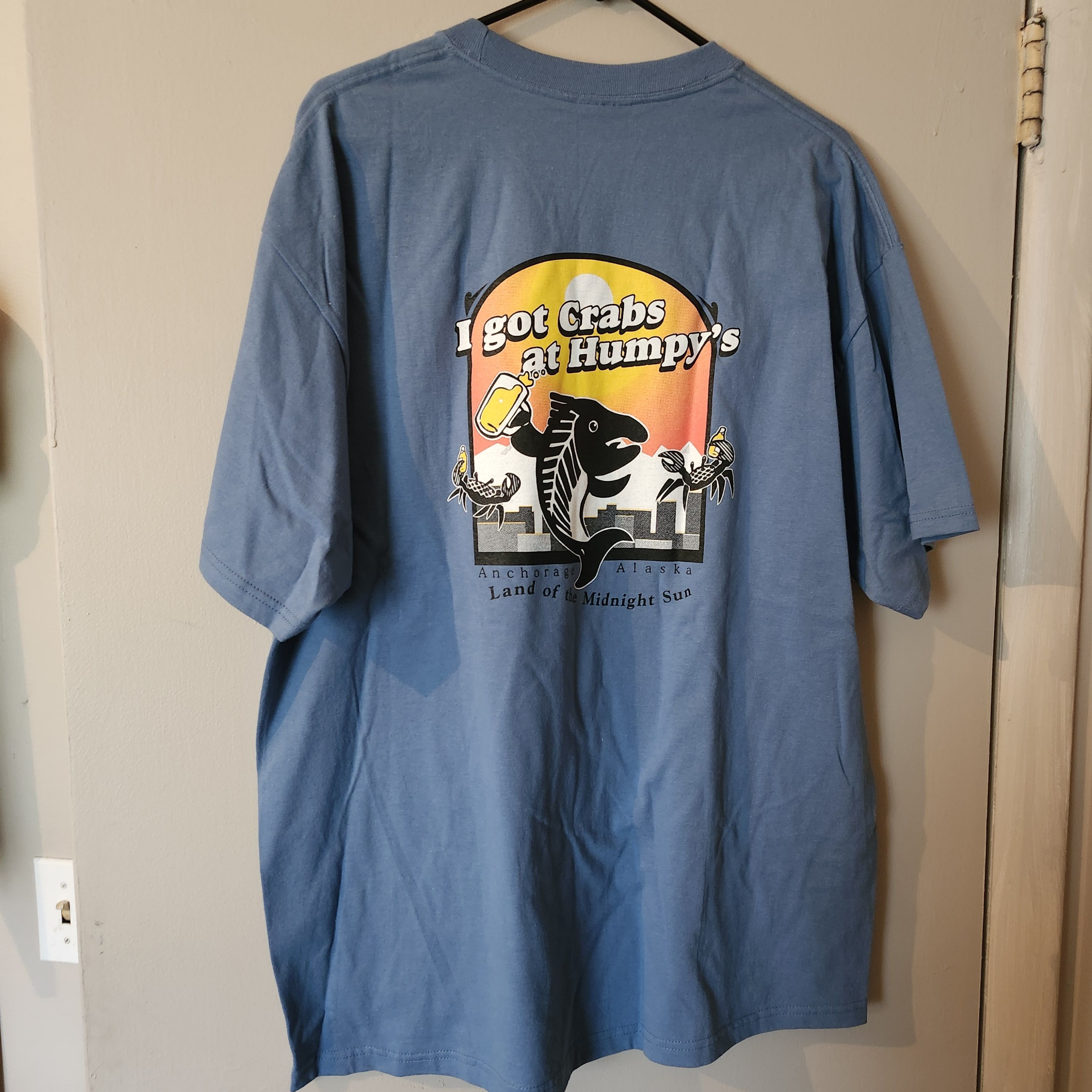 Other Humpy's Alaskan Alehouse T-Shirt Men's XL Blue "I Got Crabs" Size US XL / EU 56 / 4 - 6 Thumbnail