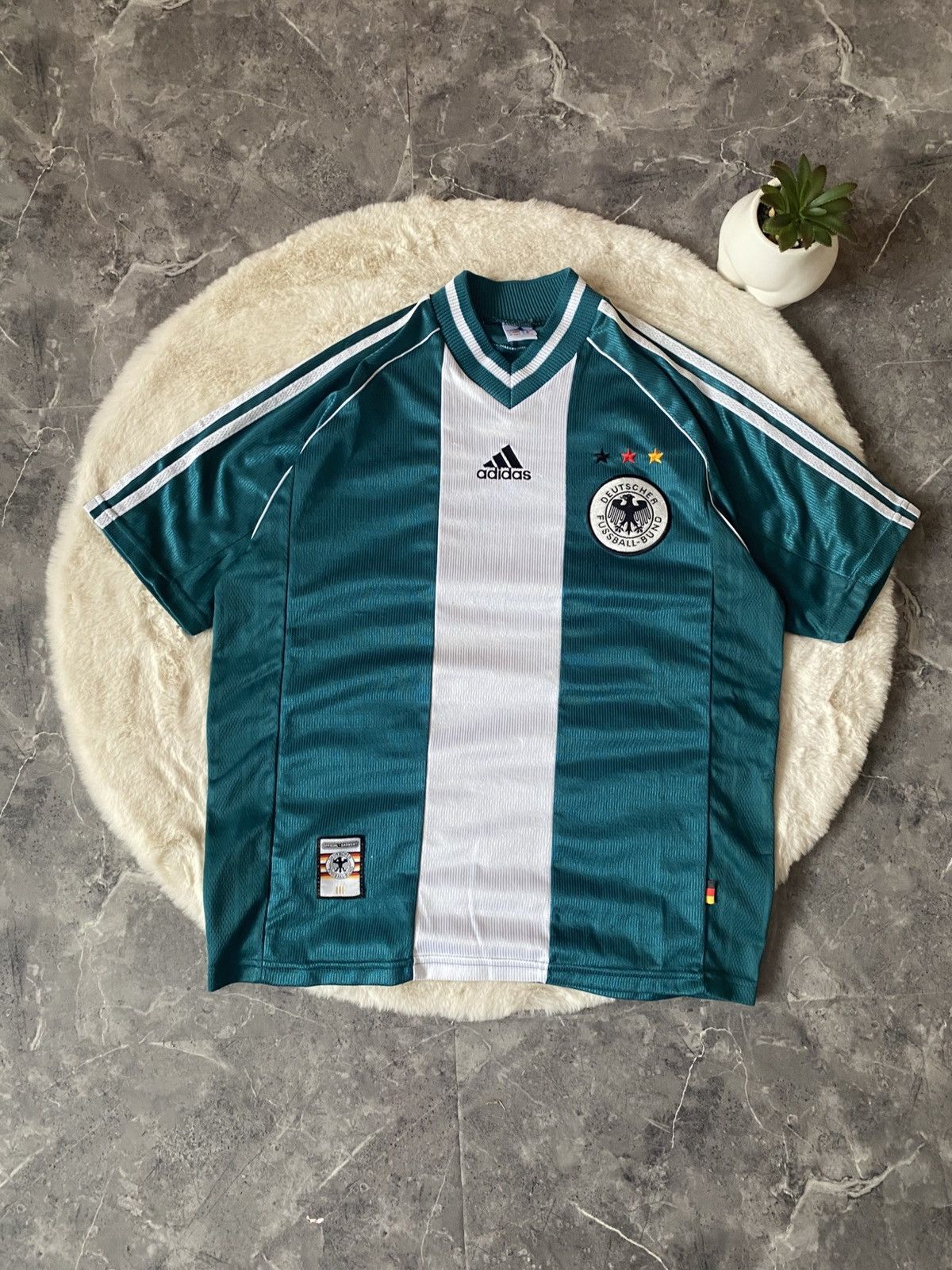 Adidas Adidas Germany Jersey Vintage 1998 RARE Soccer Size US S / EU 44-46 / 1 - 1 Thumbnail