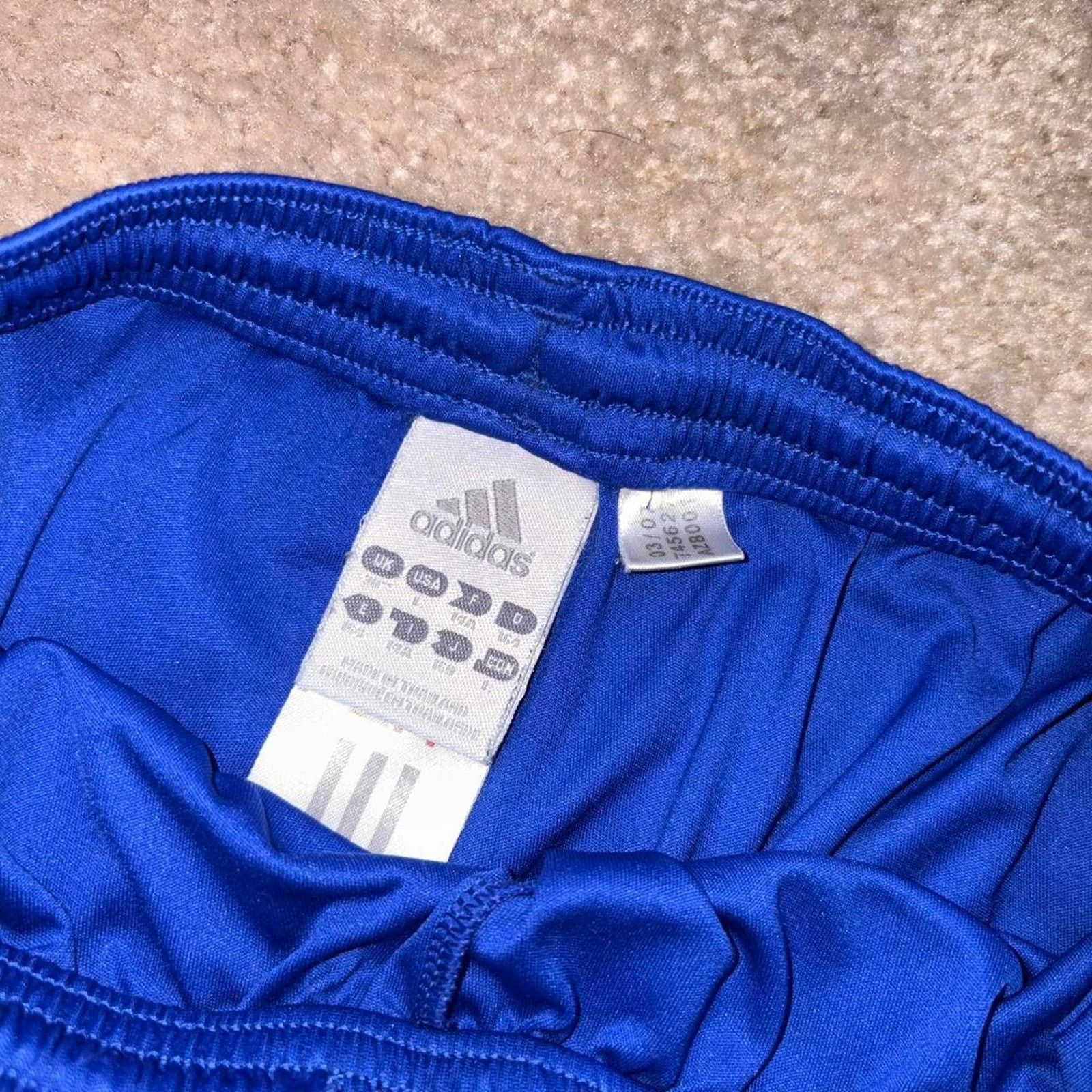 Adidas Vintage Y2K Blue & White/ Clima-Cool Adidas Athletic Shorts Size 34" / US 12 / IT 48 - 6 Thumbnail