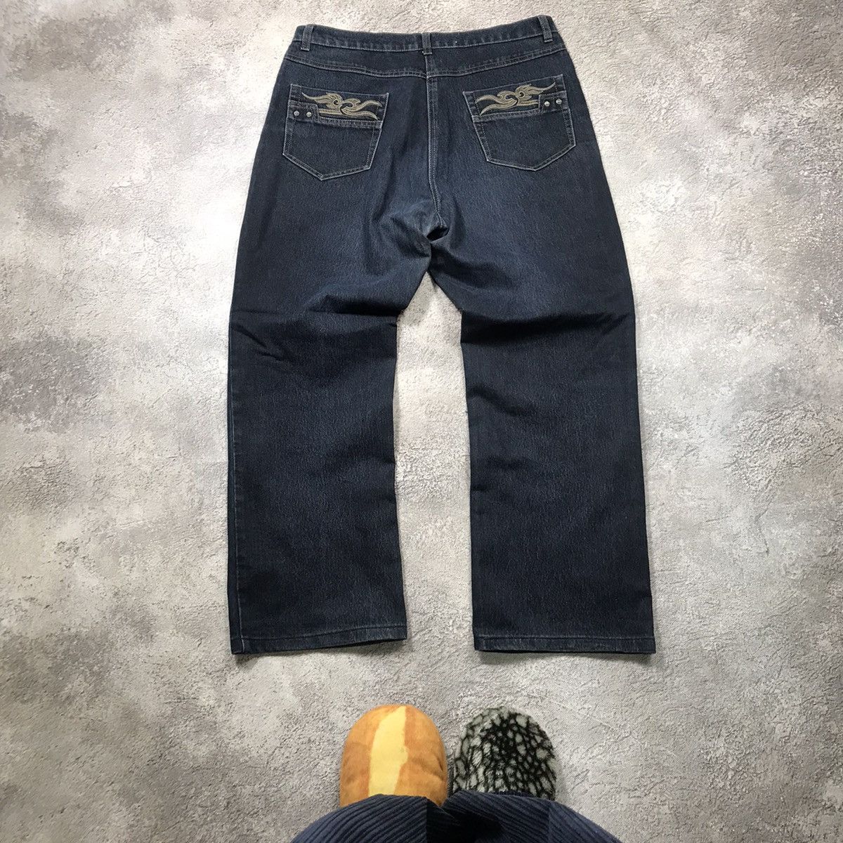 Vintage Vintage Y2K Baggy Distressed Jeans Grunge Skate Logo 32 Size 32" / US 10 / IT 46 - 4 Thumbnail