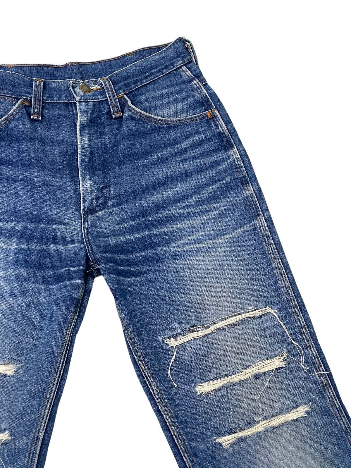 Wrangler Flare Jeans Vtg Wrangler USA Distress Boot Cut 7🟦5 Size US 28 / EU 44 - 9 Thumbnail