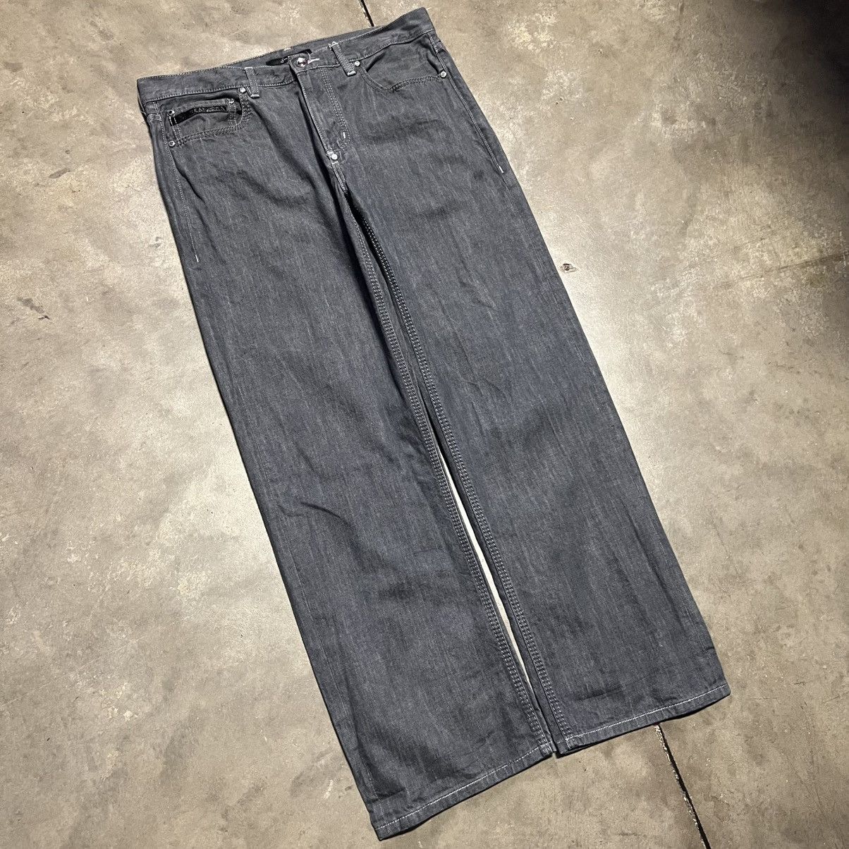 Sean John Vintage Y2K Sean Jean Baggy Denim Jeans Wide Leg Skater Size US 36 / EU 52 - 2 Thumbnail