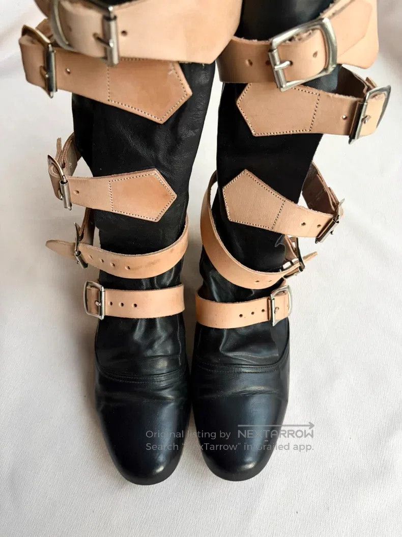 Vivienne Westwood Vivienne Westwood Black Leather Pirate Boots Size US 7.5 / IT 37.5 - 5 Thumbnail
