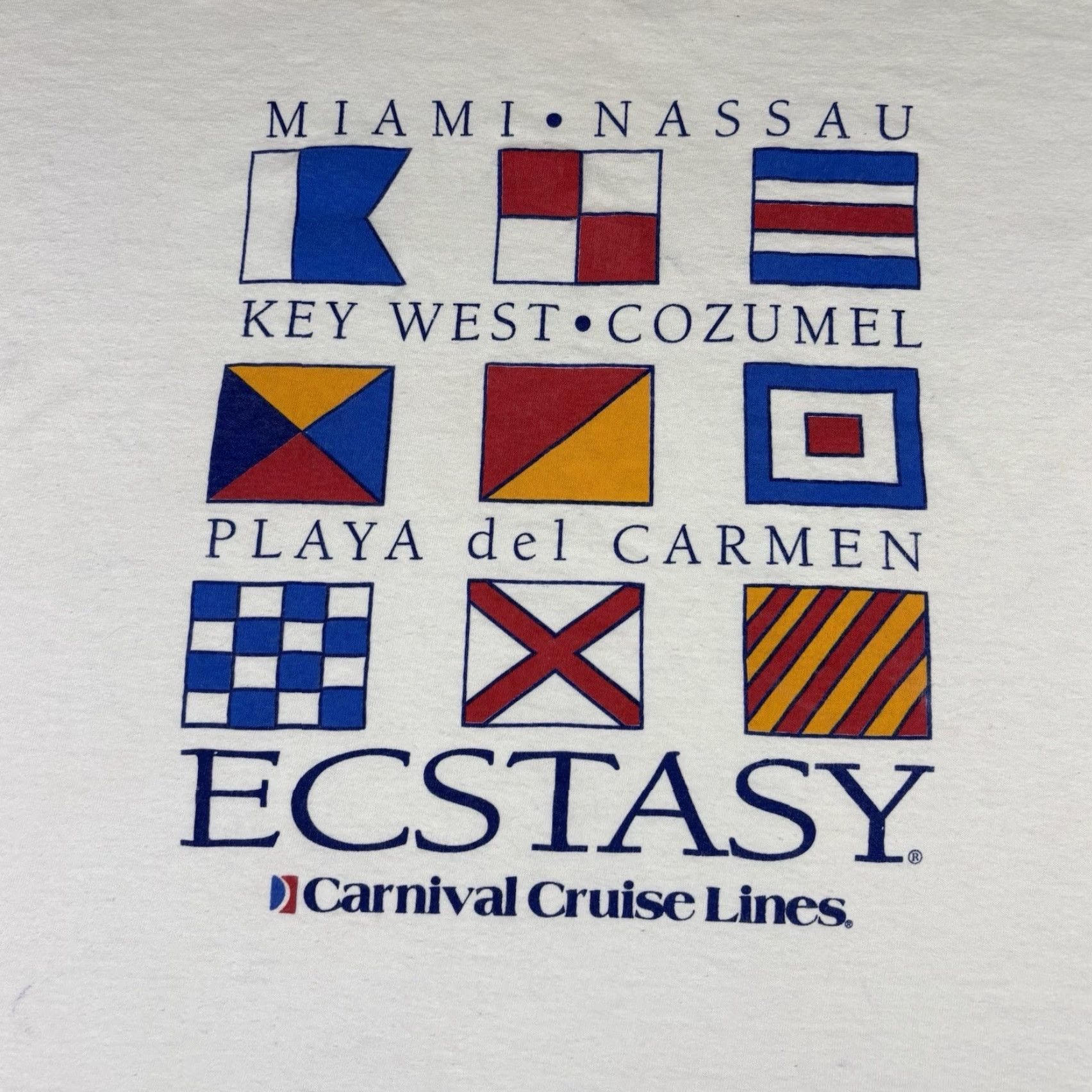 Vintage VINTAGE Carnival Cruise Promo T Shirt Signle Stitch 90s 2XL White Cotton Graphic Print Stitch Mens Shirts Art 101 Dalmatians Buddys Outfit Size US XXL / EU 58 / 5 - 6 Thumbnail