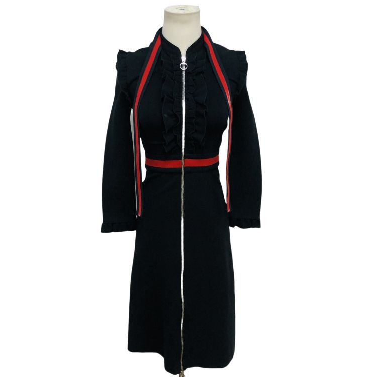 Gucci Gucci Web Stripe Zip Front Dress Size XS Size XS / US 0-2 / IT 36-38 - 1 Thumbnail
