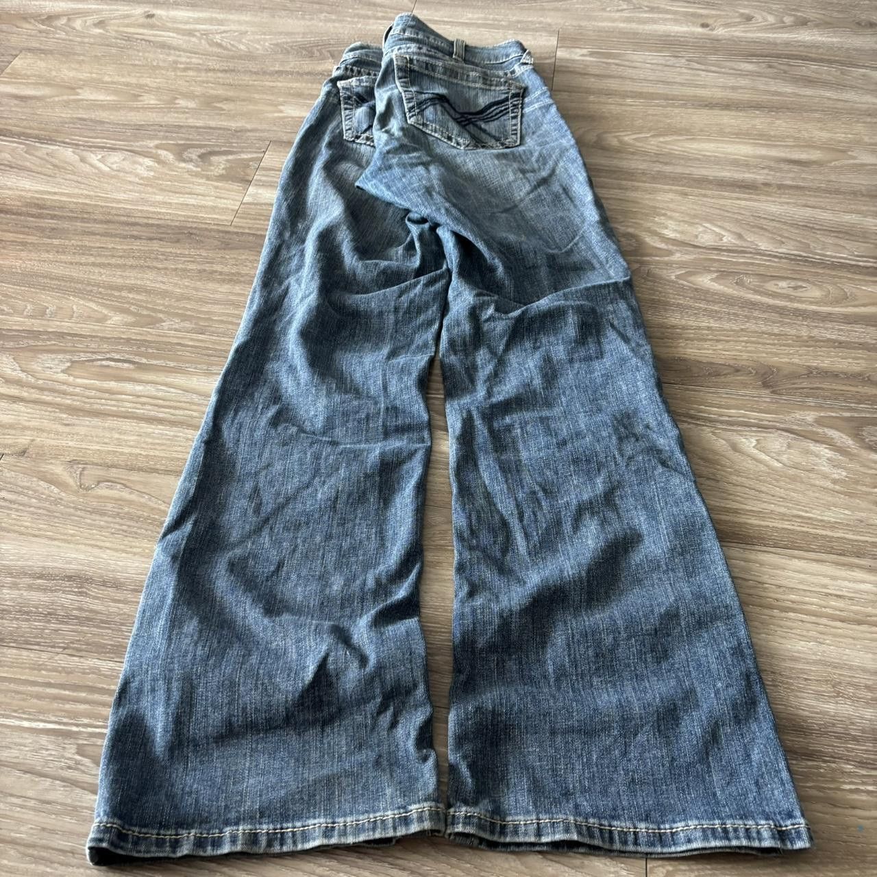 Vintage Crazy Vintage Y2K/2000s Grunge Dark Wash Faded Denim Jeans! 31x32 Size US 31 - 4 Thumbnail